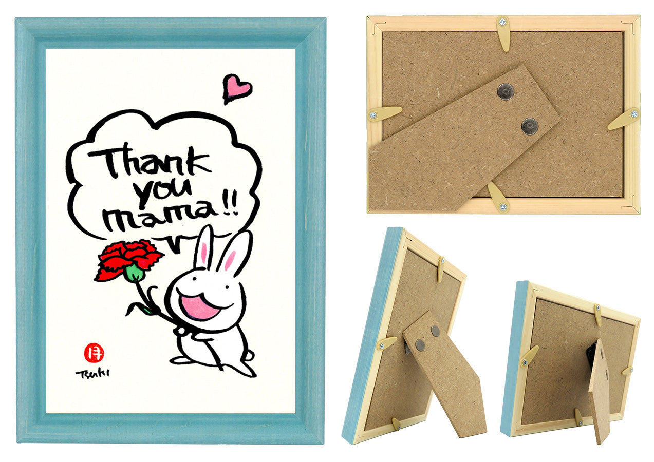 西村月 額絵:S size 額色レッド完売 *Thank you mama!!(縦)【母の日】