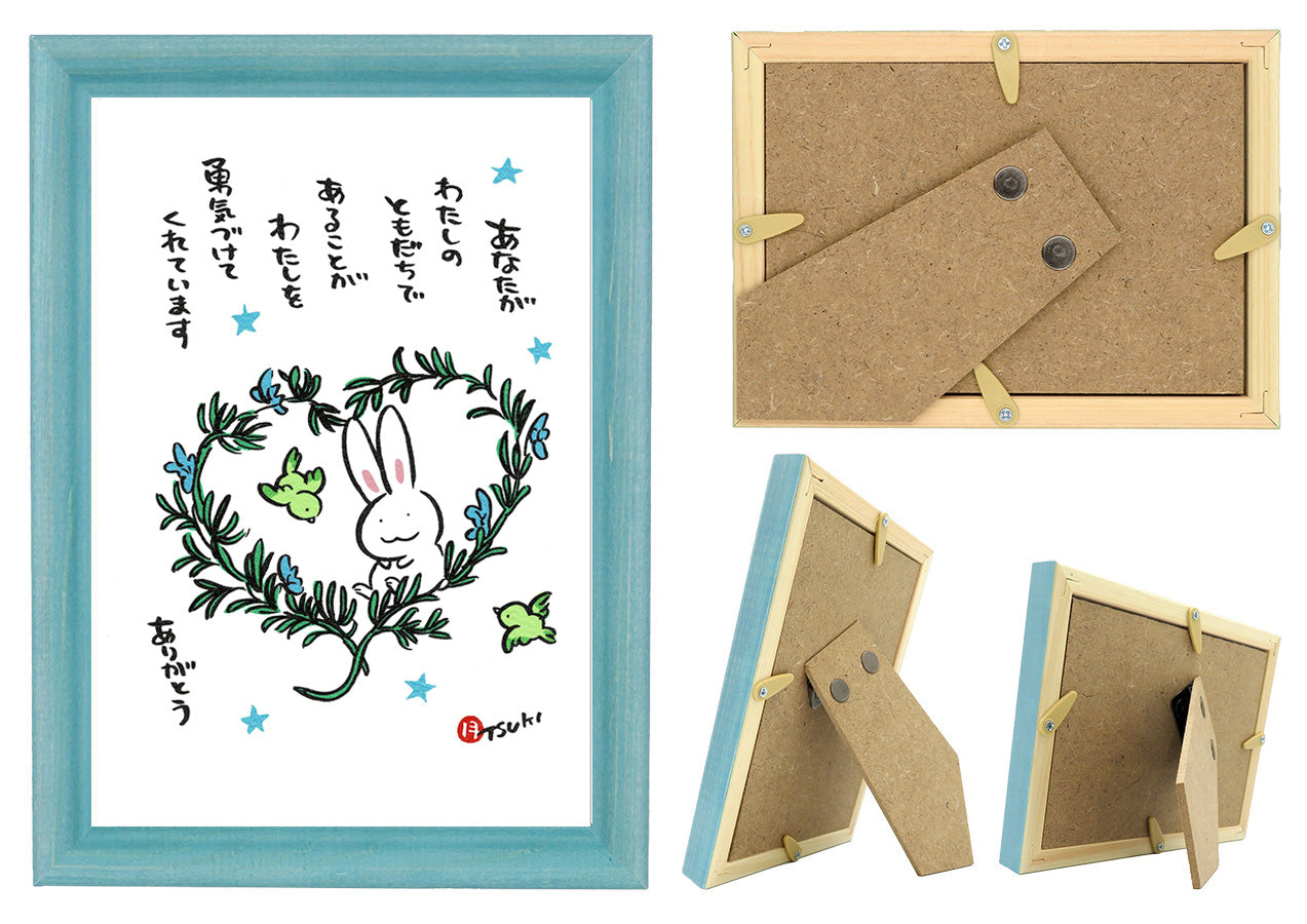 西村月 額絵:M size * あなたが わたしの(ブルー)【★】