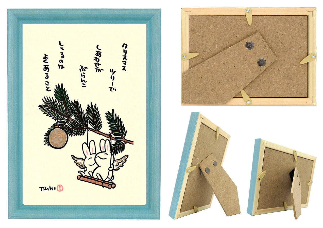 西村月 額絵:M size *クリスマス ツリーで【クリスマス】