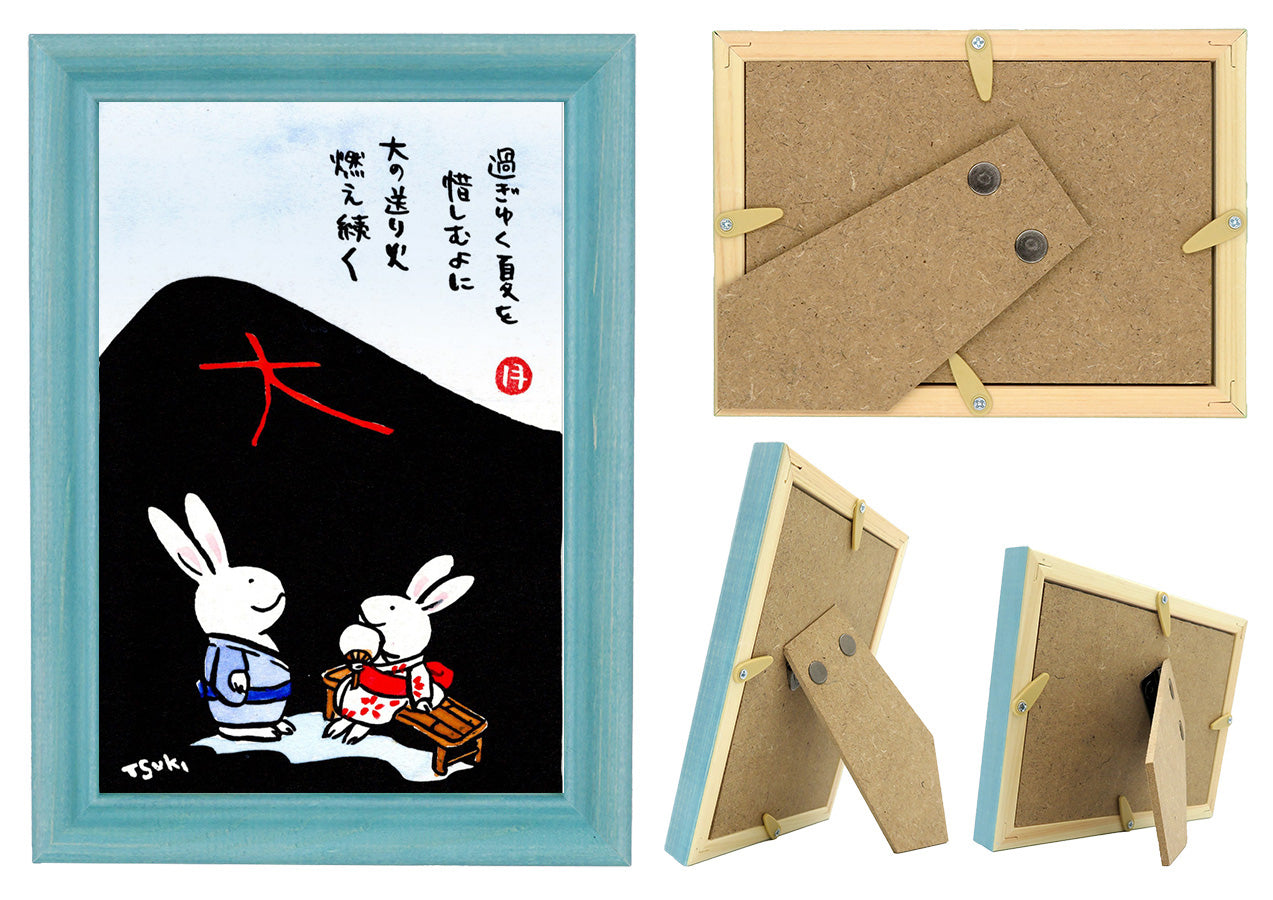 西村月 額絵:S size 額色レッド完売* 過ぎゆく夏を 惜しむよに【夏】