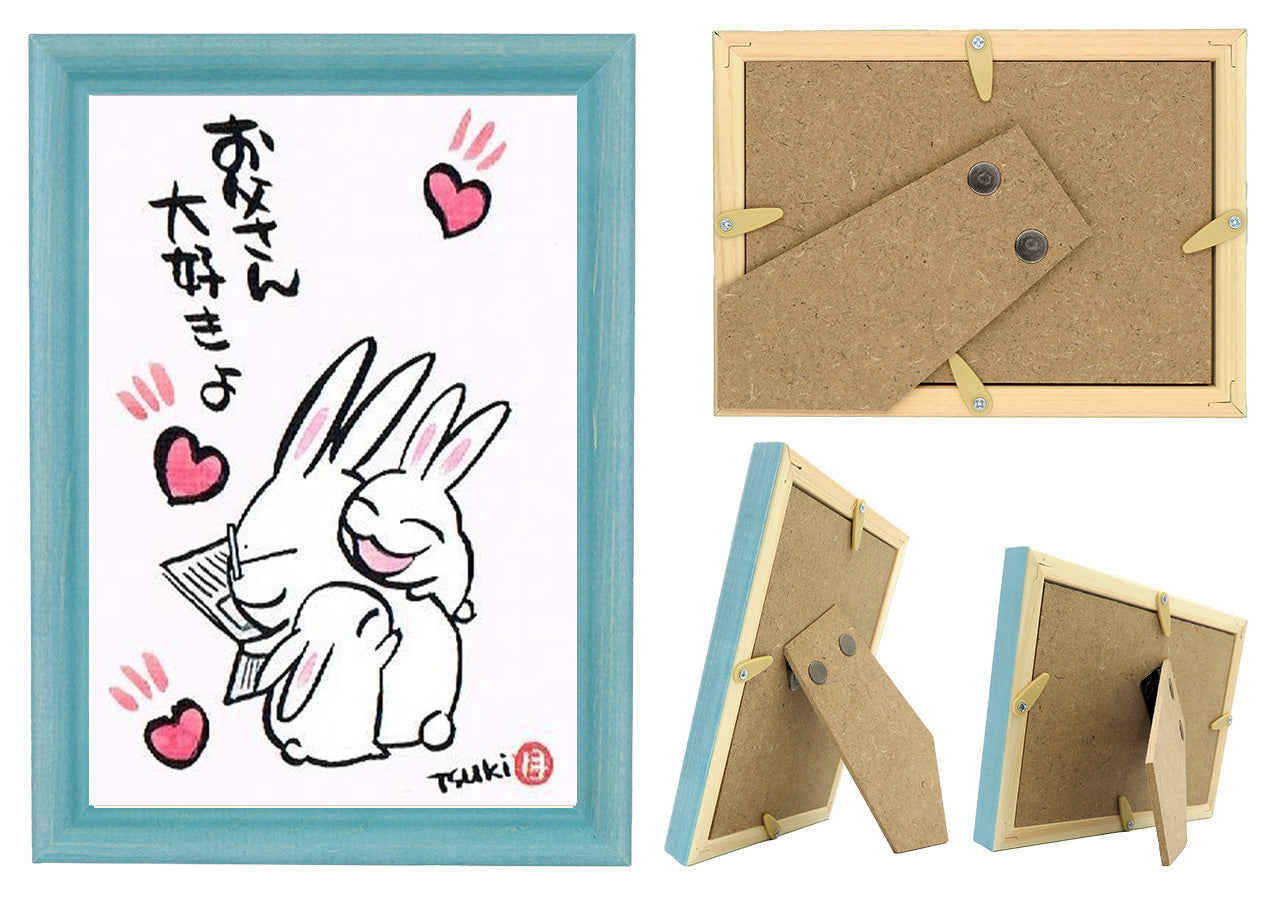 西村月 額絵:S size額色レッド完売*お父さん 大好きよ【父の日】