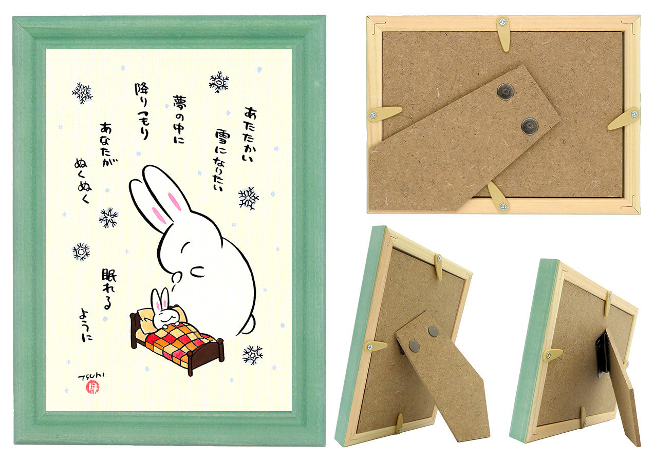 西村月 額絵:M size * あたたかい 雪になりたい【冬】