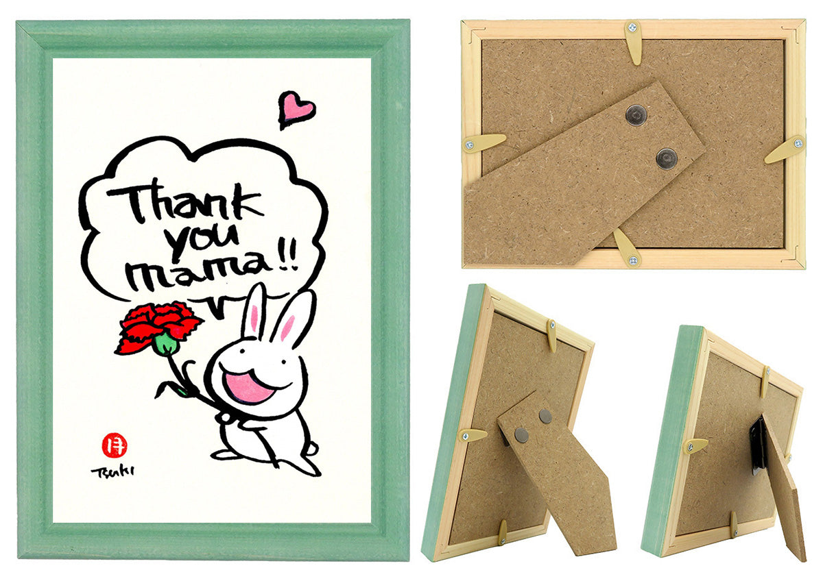 西村月 額絵:S size 額色レッド完売 *Thank you mama!!(縦)【母の日】
