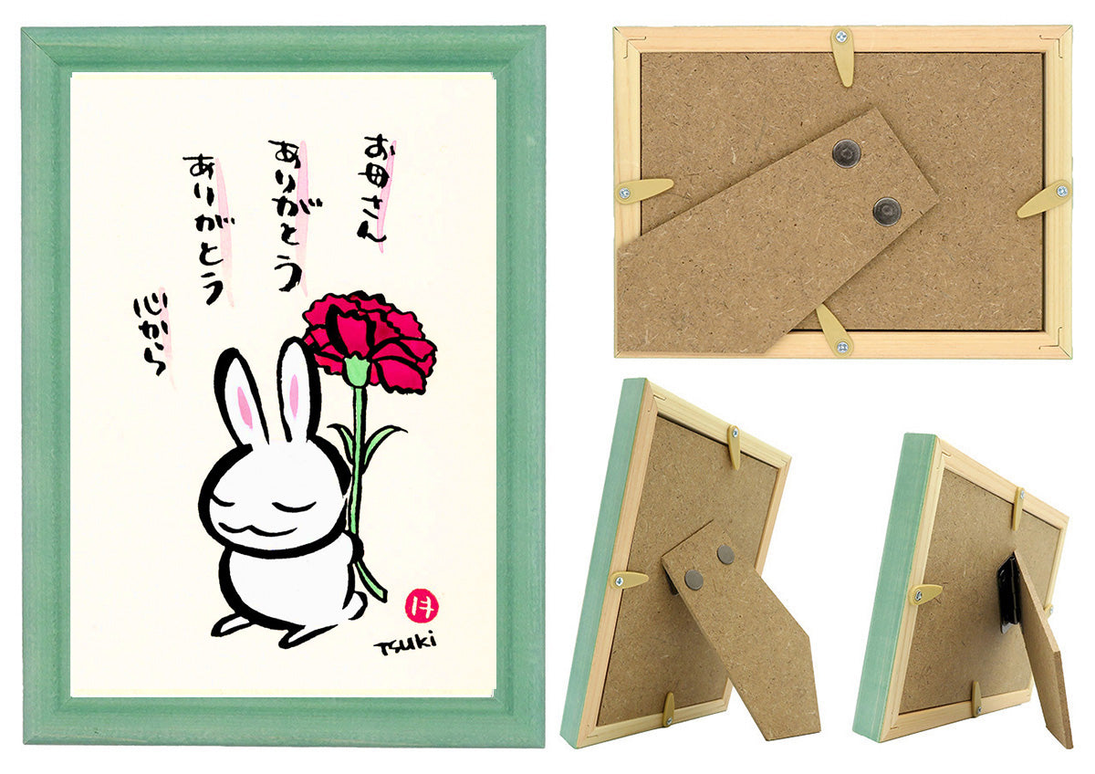 西村月 額絵:S size 額色レッド完売 *お母さん ありがとう ありがとう【母の日】