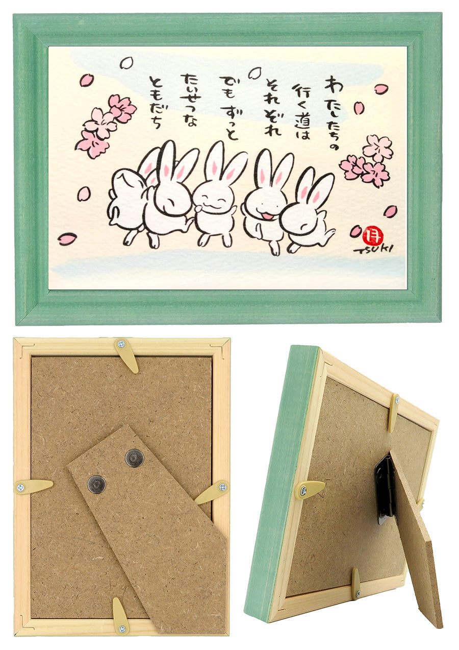 西村月 額絵:S size額色レッド完売 *わたしたちの 行く道は【春】