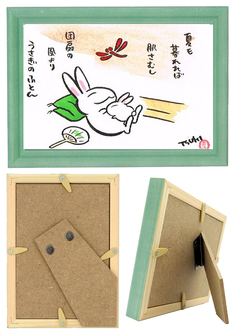 西村月 額絵:S size額色レッド完売*夏も 暮れれば 肌さむし【夏】