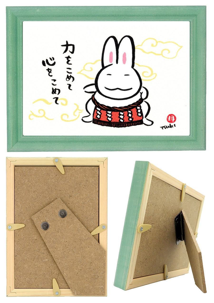 西村月 額絵:S size額色レッド完売*力をこめて 心をこめて【★】