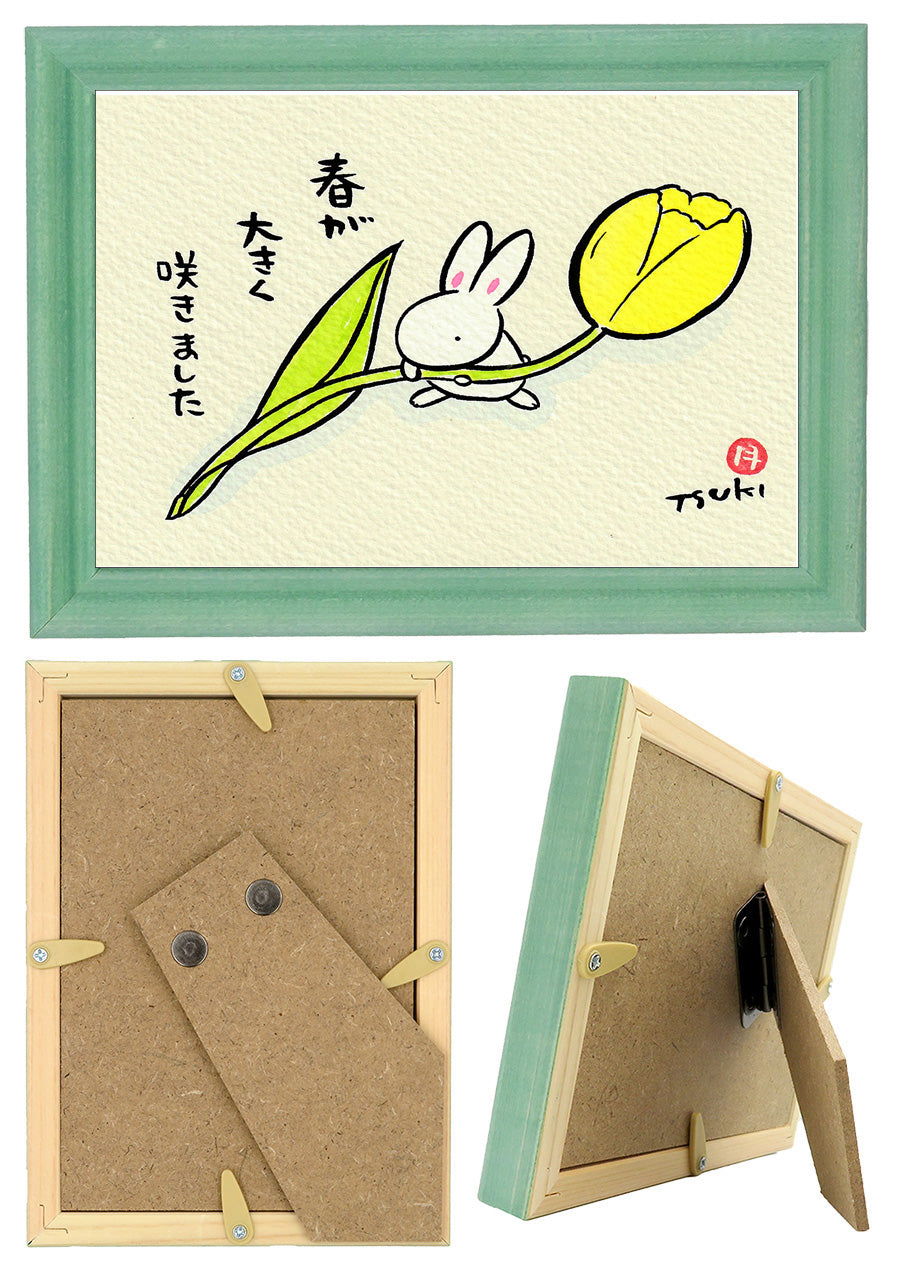 西村月 額絵:S size額色レッド完売* 春が 大きく【春】