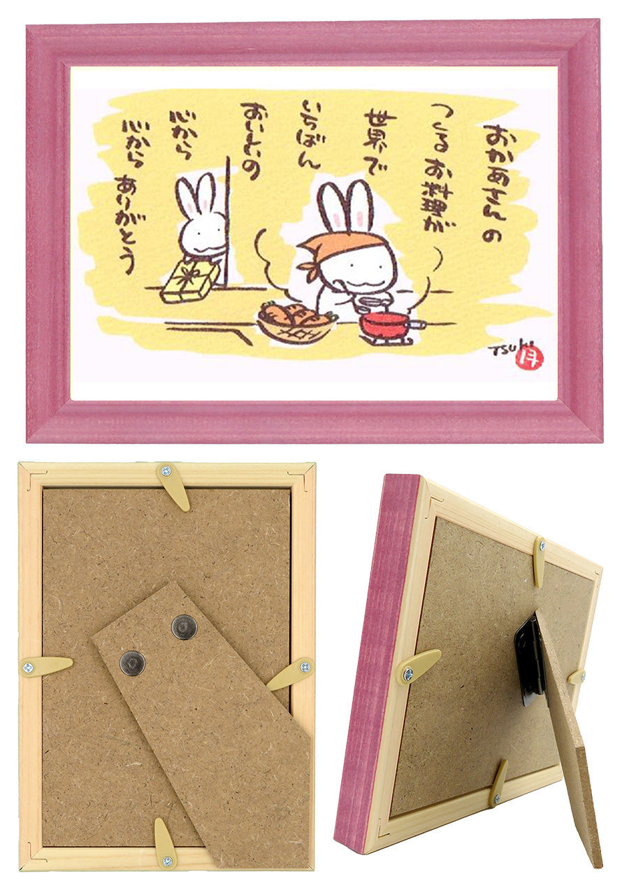 西村月 額絵:S size額色レッド完売*おかあさんの つくるお料理が【母の日】