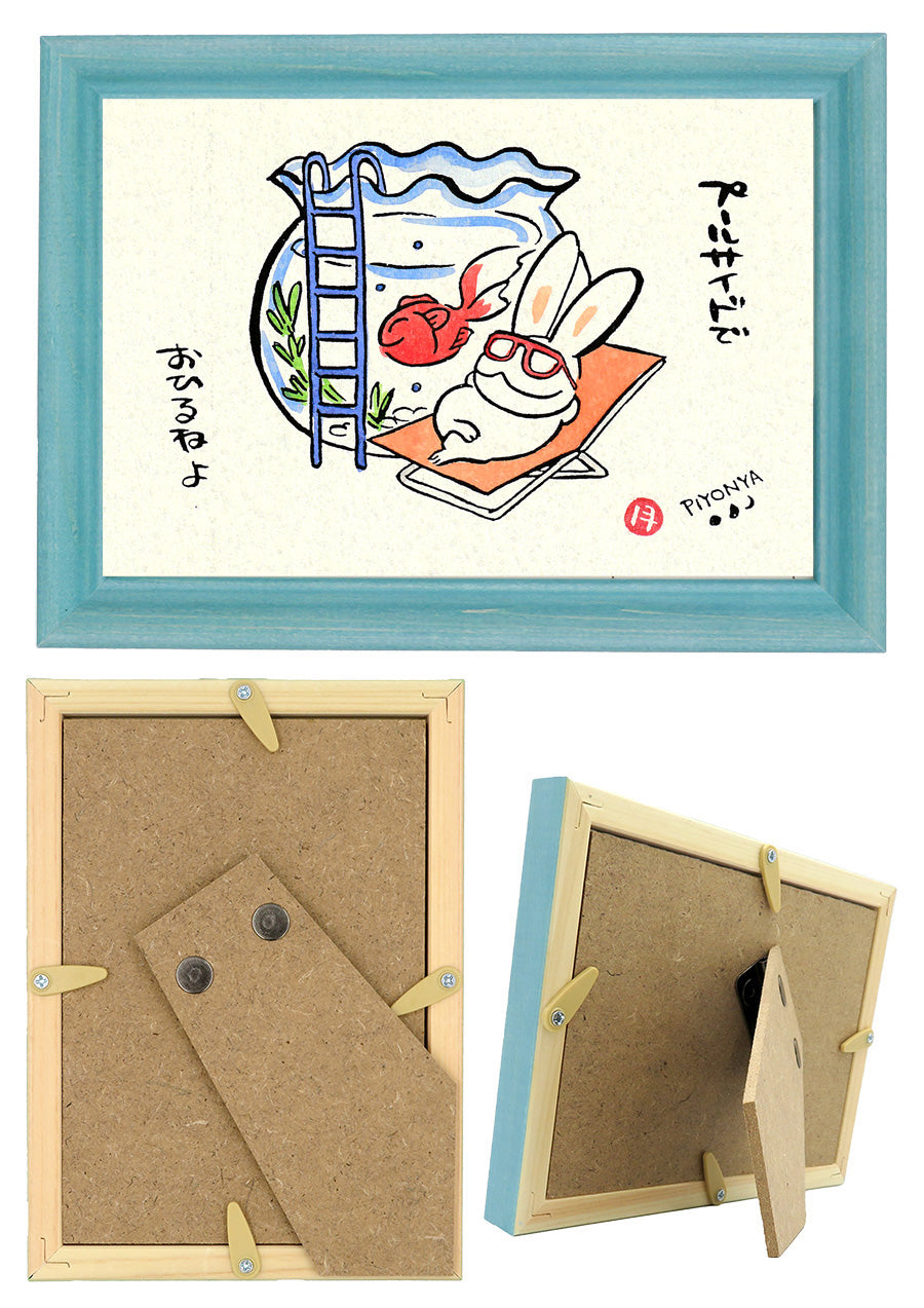 西村月 額絵:S size額色レッド完売*プールサイドで【夏】