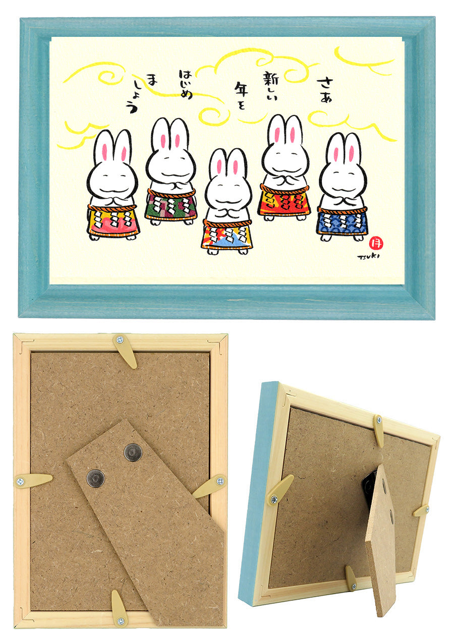 西村月 額絵:M size * さあ 新しい 年を【冬】