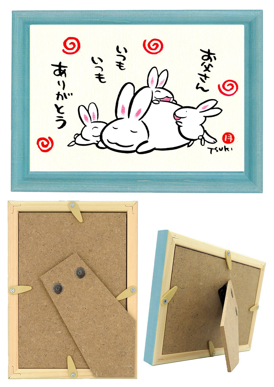 西村月 額絵:S size額色レッド完売*お父さん いつもいつも ありがとう【父の日】