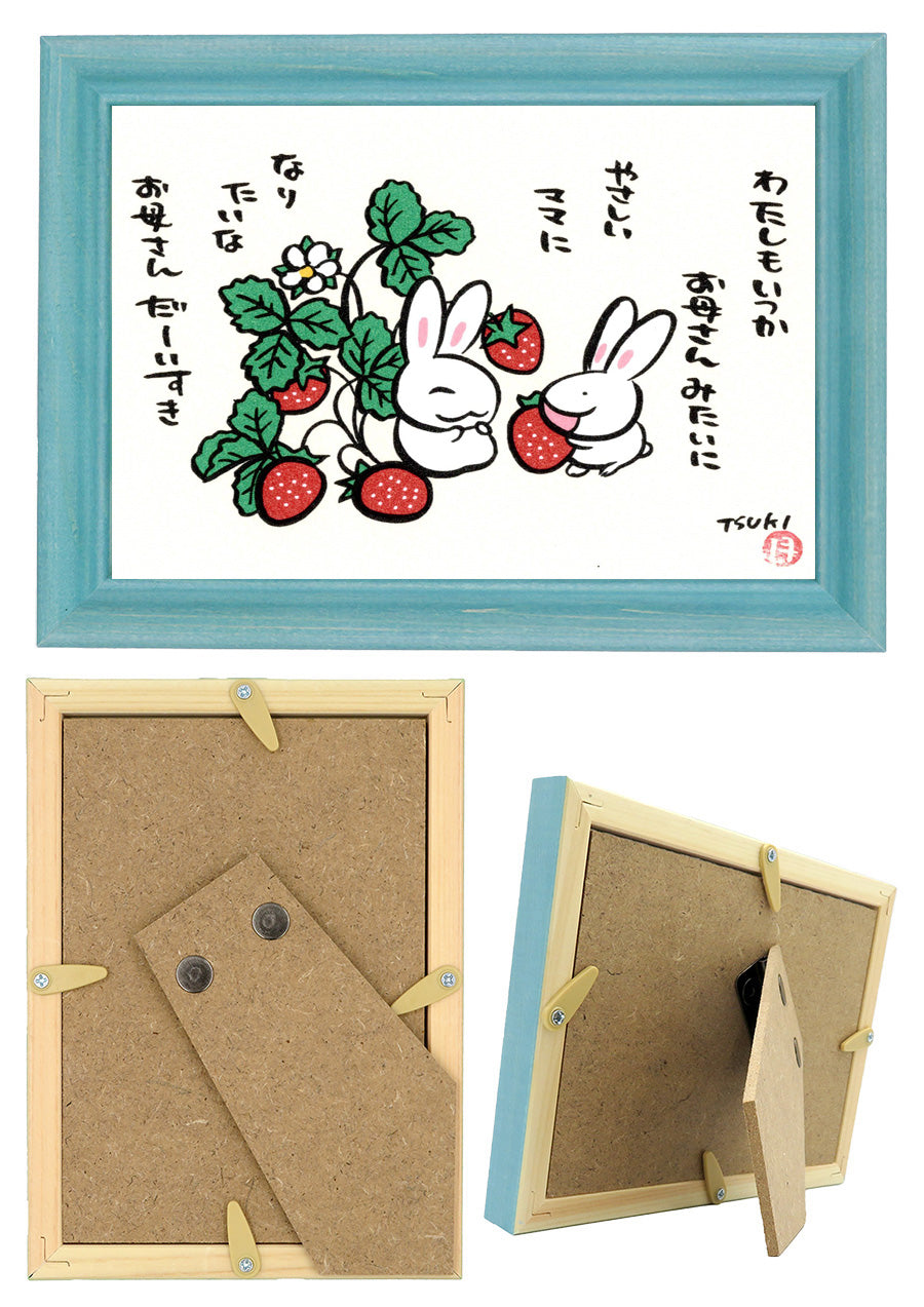 西村月 額絵:S size額色レッド完売 *わたしもいつか お母さんみたいに【母の日】