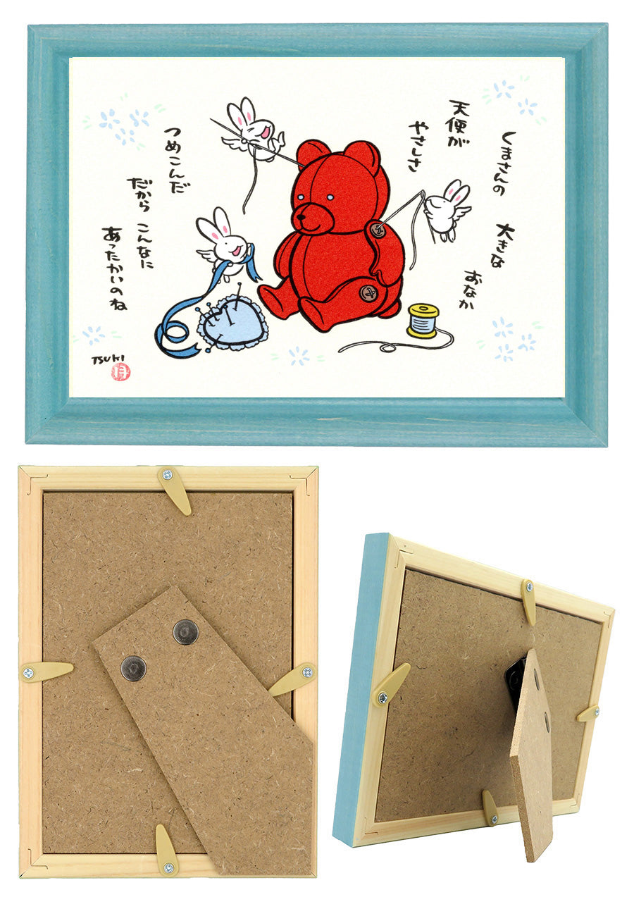 西村月 額絵:M size *くまさんの 大きな おなか【★】