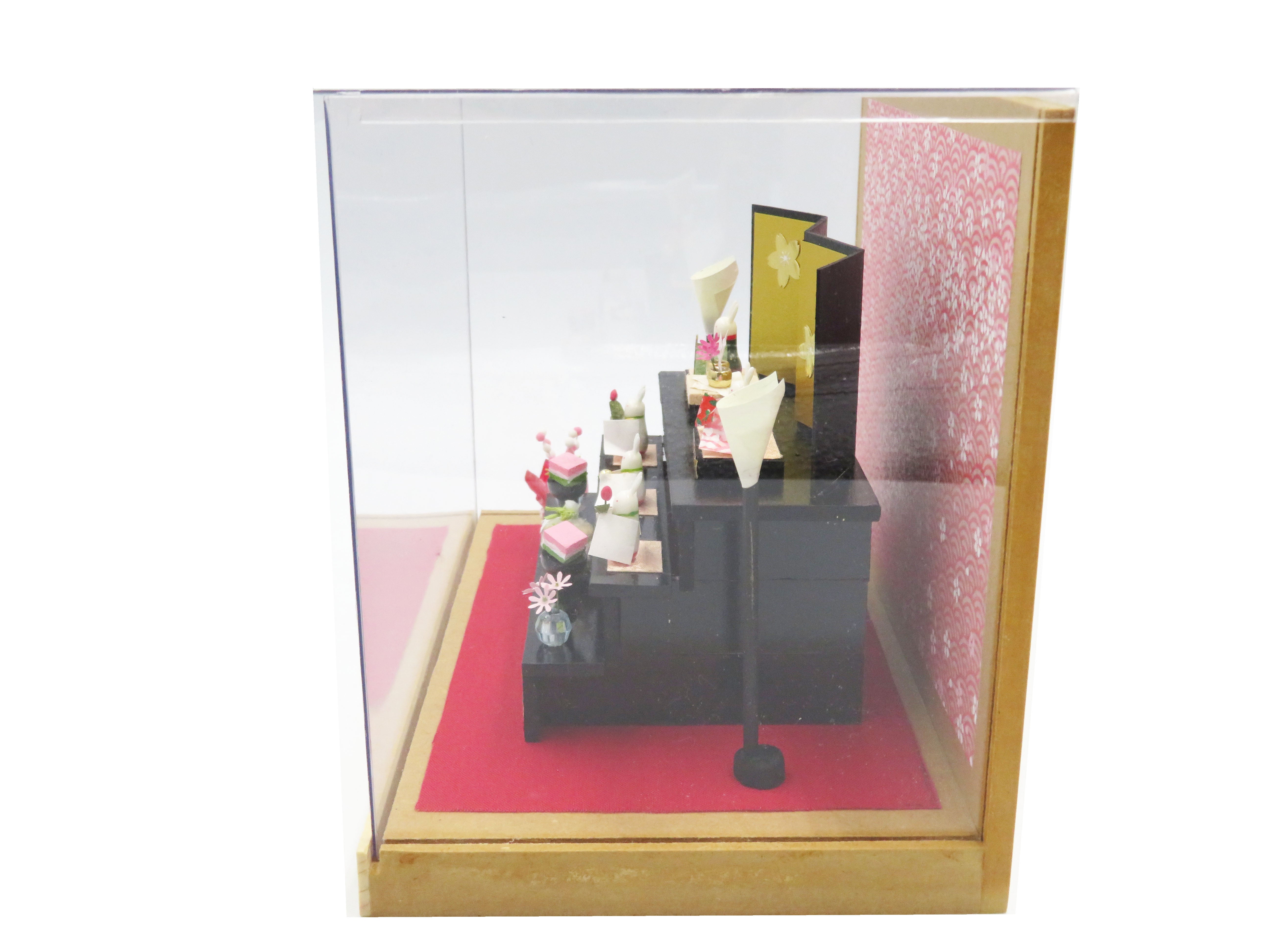 田島ひとみ ミニチュア三段うさぎ雛(A)