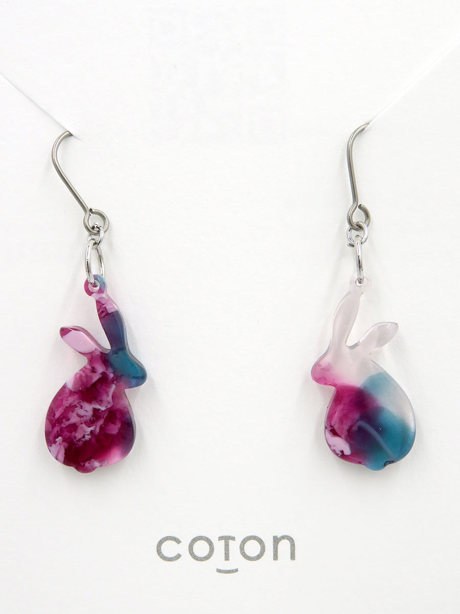 --高山うさぎ舎オリジナル--うさぎピアス(O)