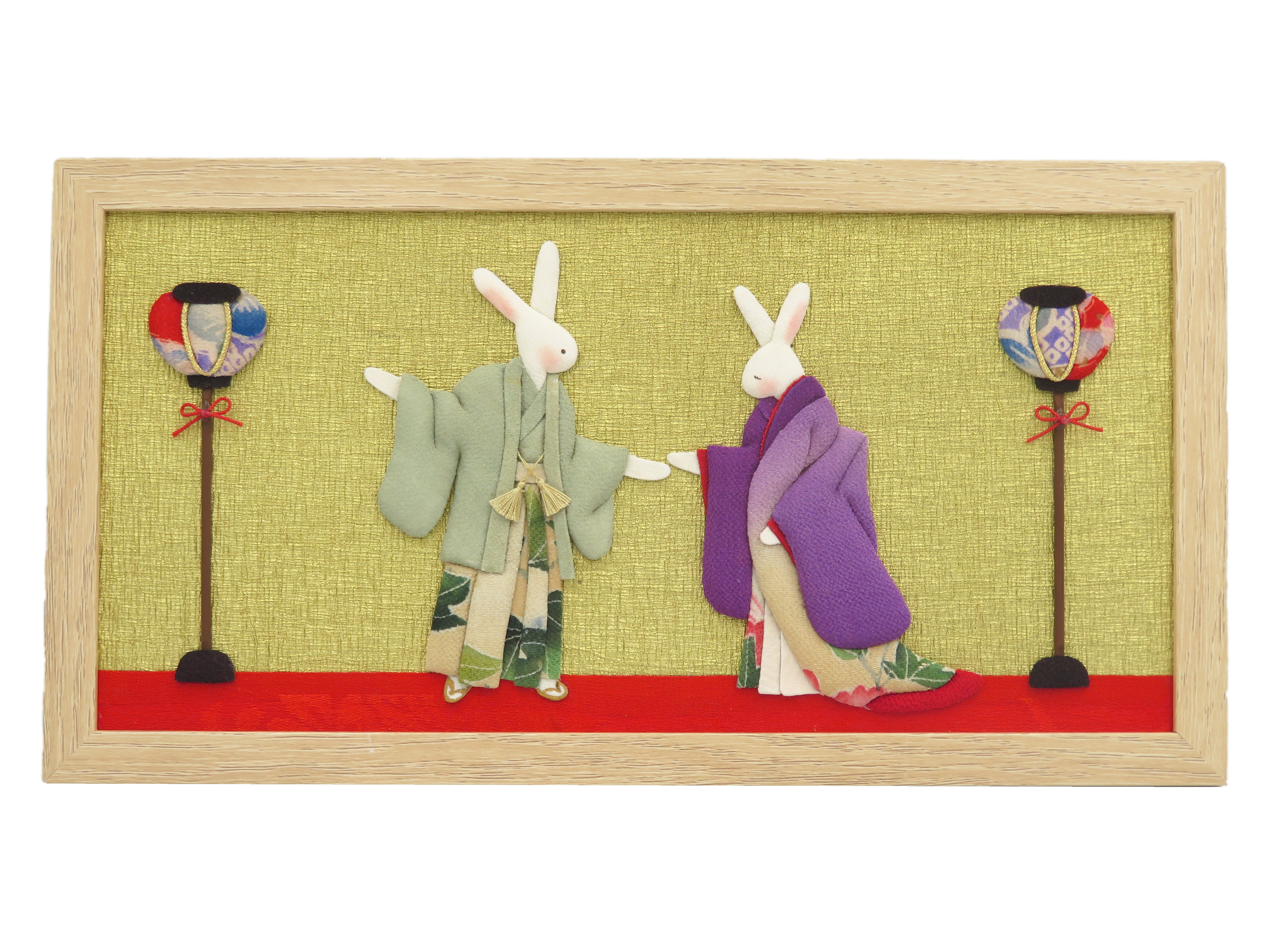 -・-大口さくらさん-・- 押絵⑤「ハレの日(ぼんぼり)」