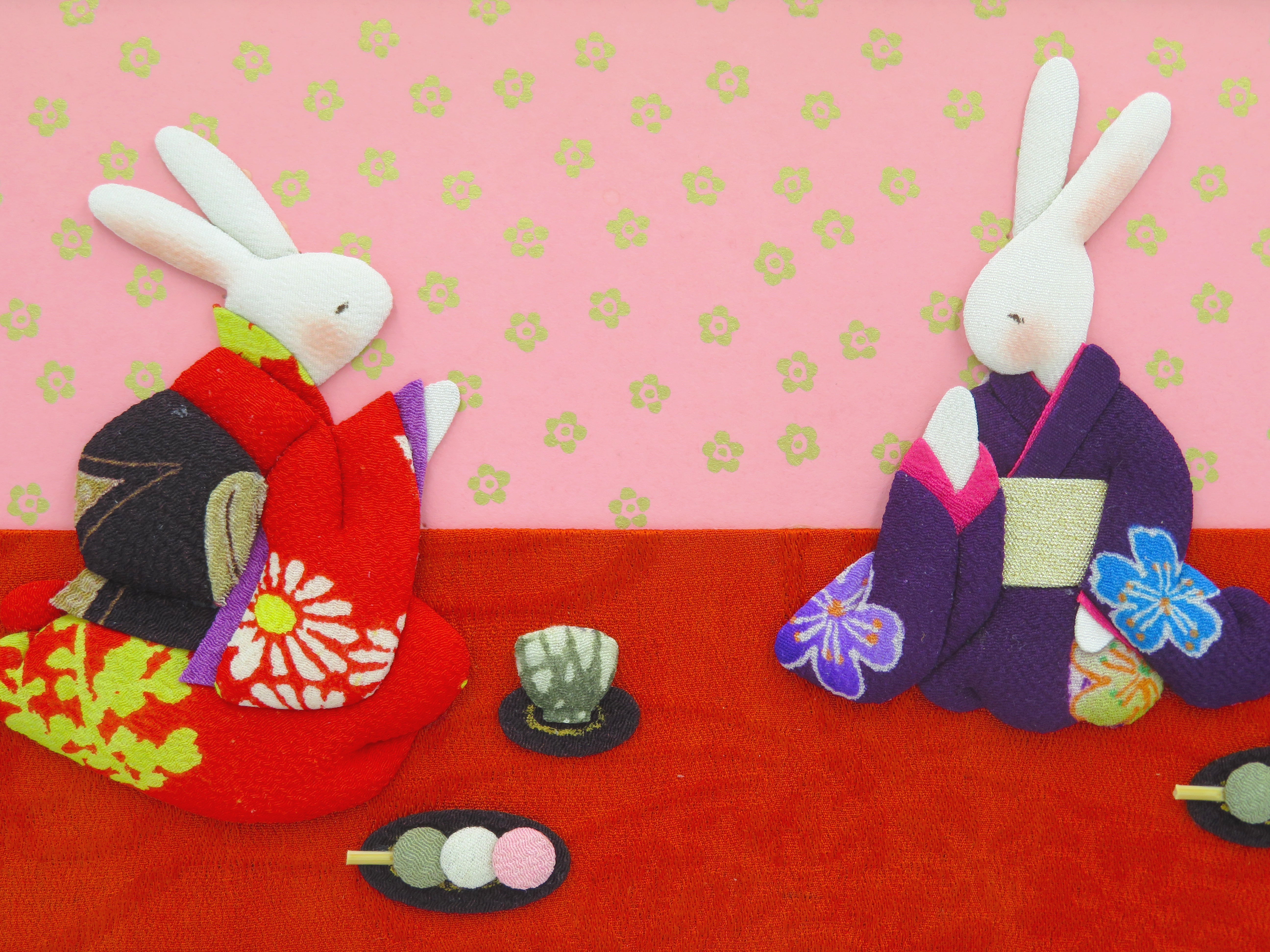 -・-大口さくらさん-・- 押絵②「女子会」