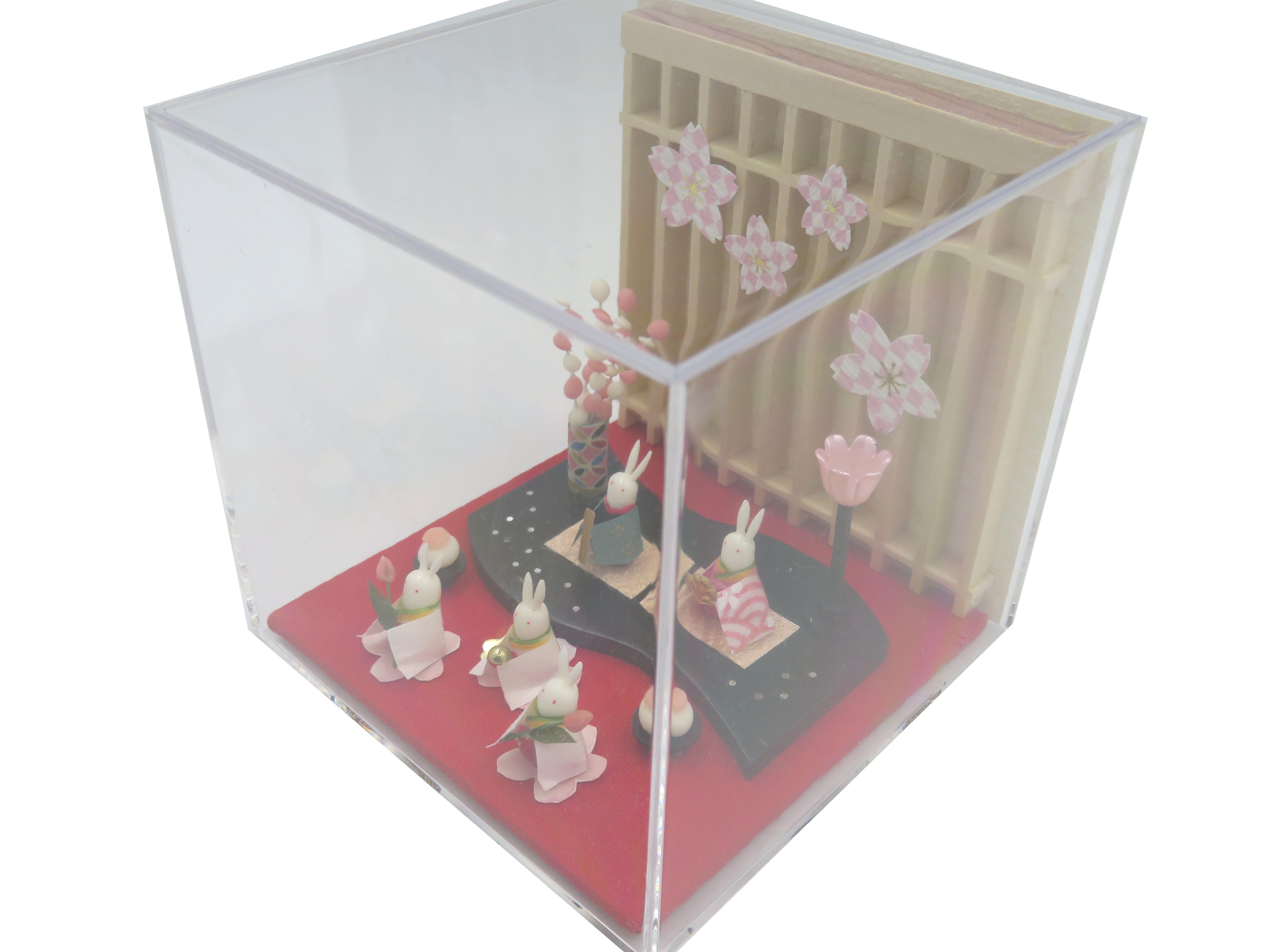 田島ひとみ キューブうさぎ雛 (W)