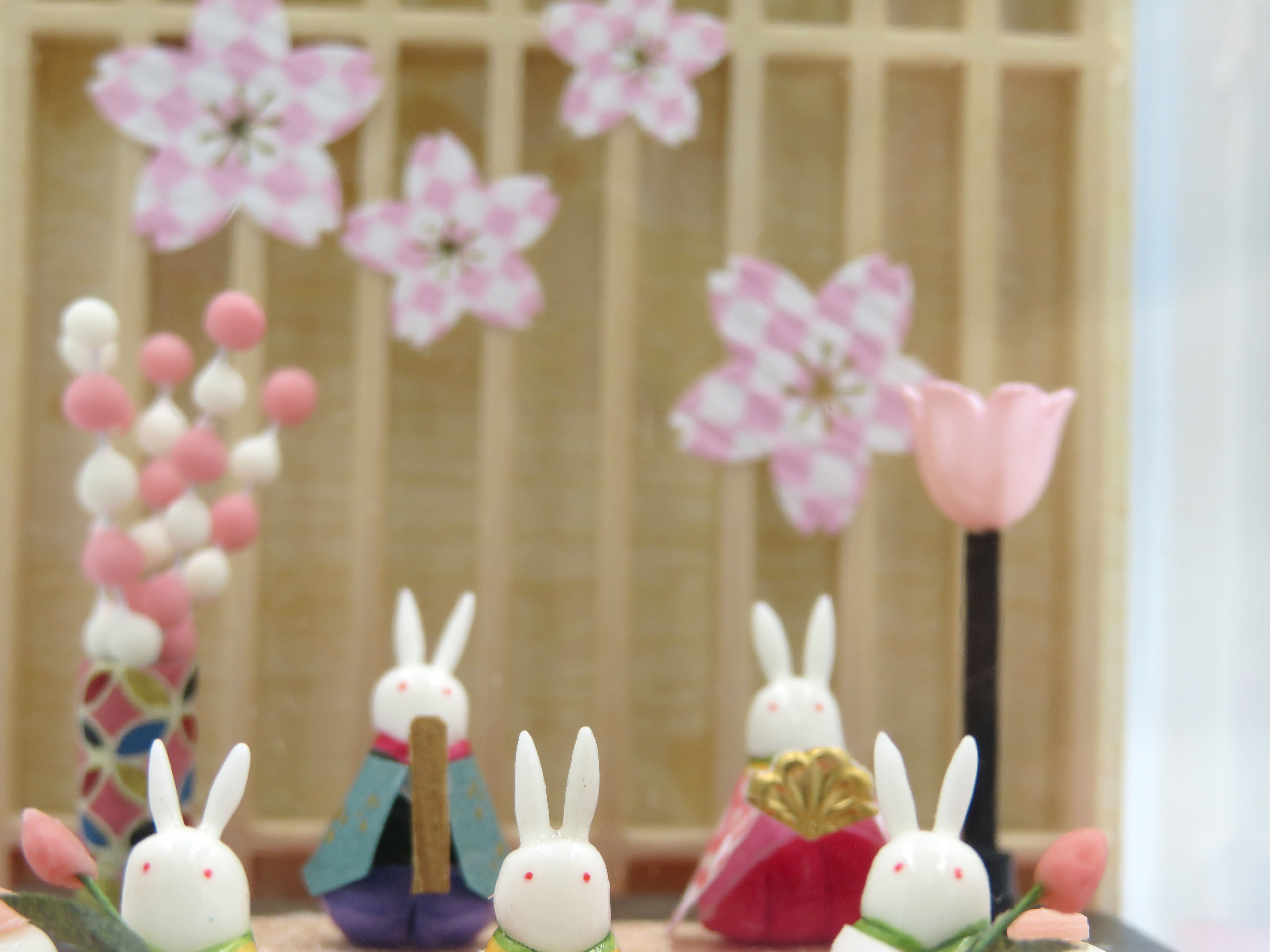 田島ひとみ キューブうさぎ雛 (W)