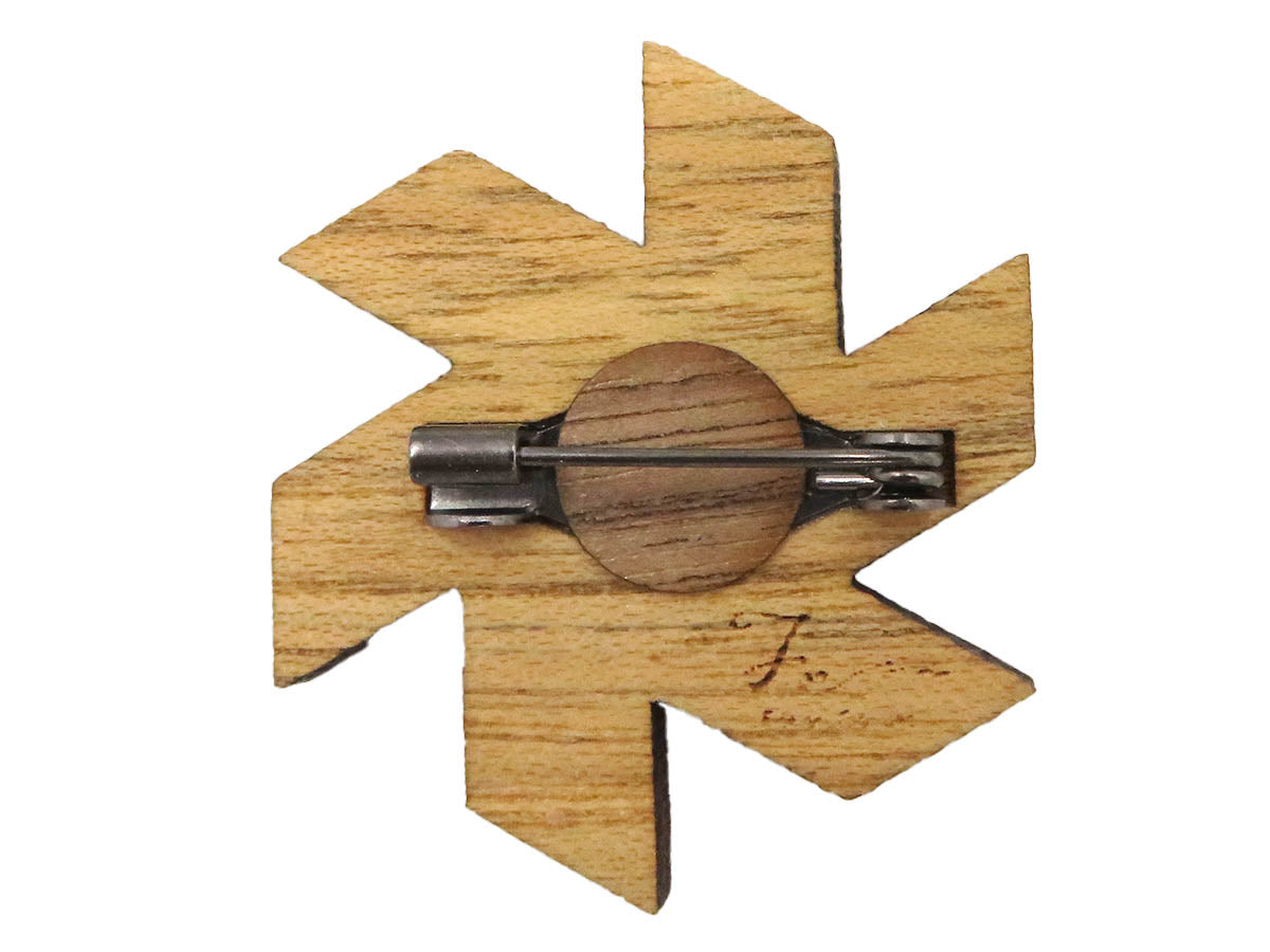 -木tch- ブローチ:windmill(カザグルマ)