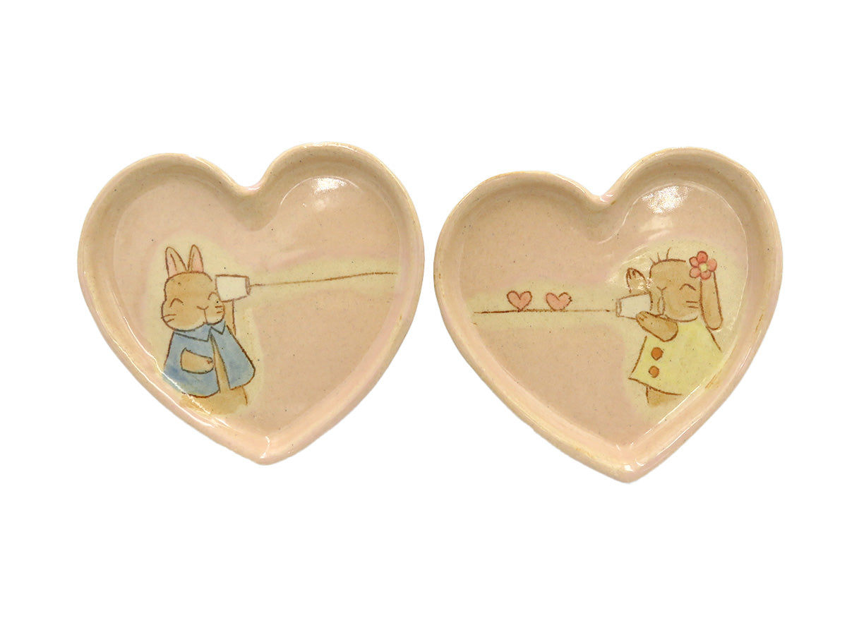 うさぎ'N本舗 NAO ペアハート小皿 9-1・2