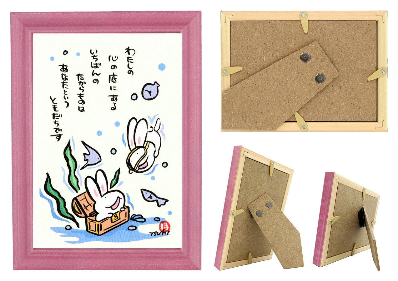 西村月 額絵:S size 額色レッド完売 *わたしの 心の底にある【★】