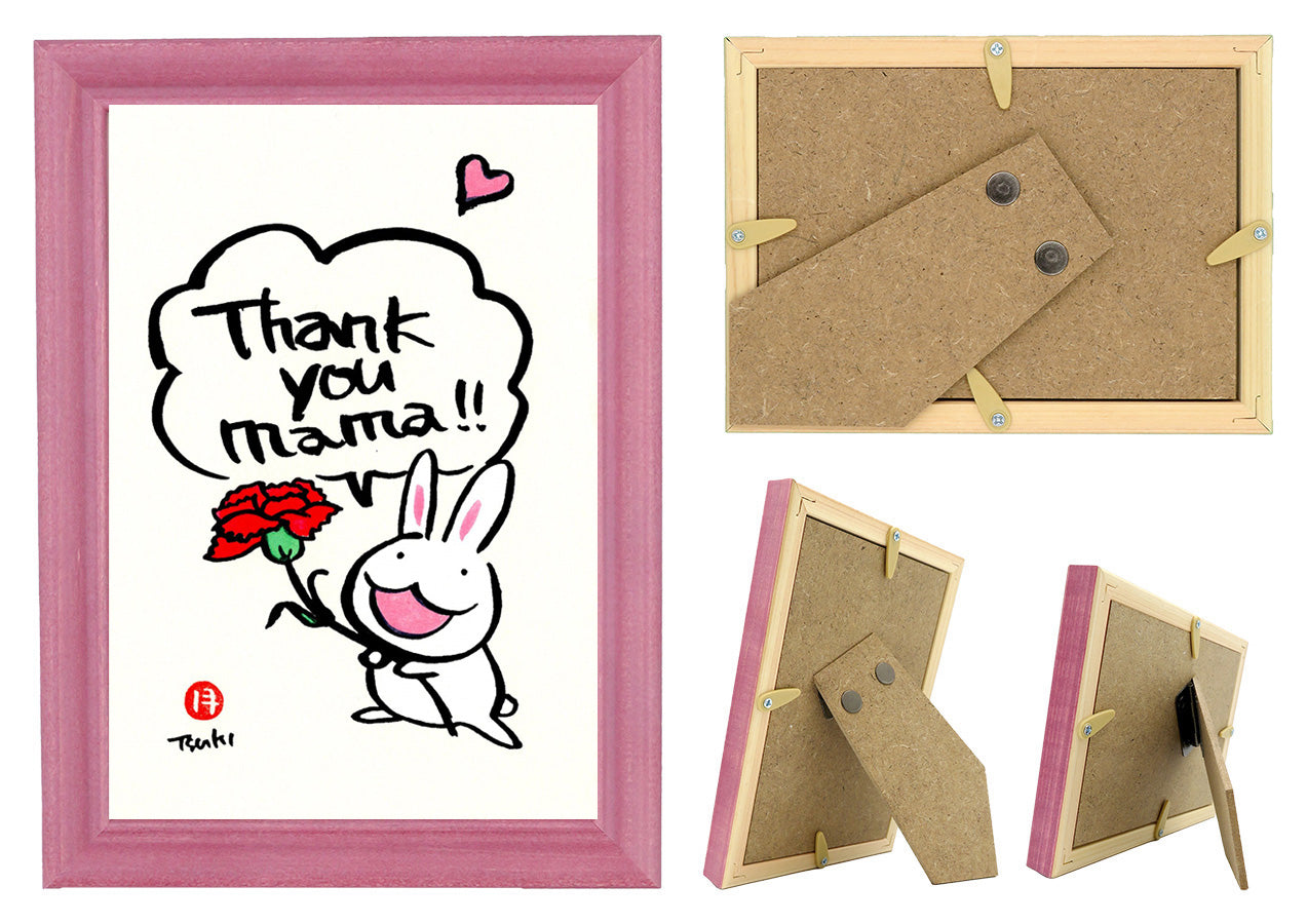 西村月 額絵:S size 額色レッド完売 *Thank you mama!!(縦)【母の日】
