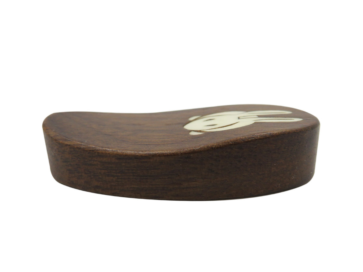 夢工房 箸置き うさぎ(ウォールナット)