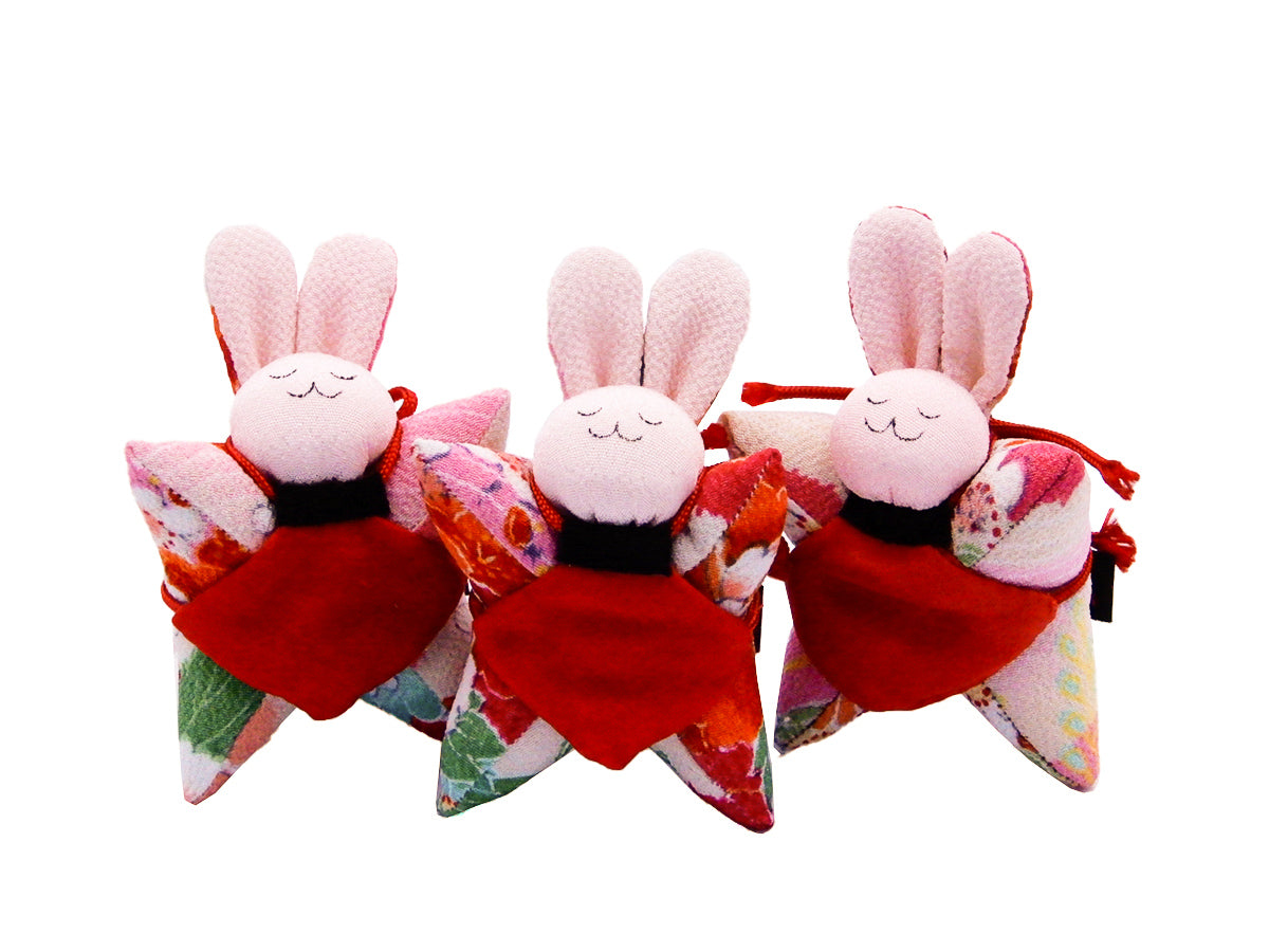 うぼぼ 人形・古布柄 小(目とじ)