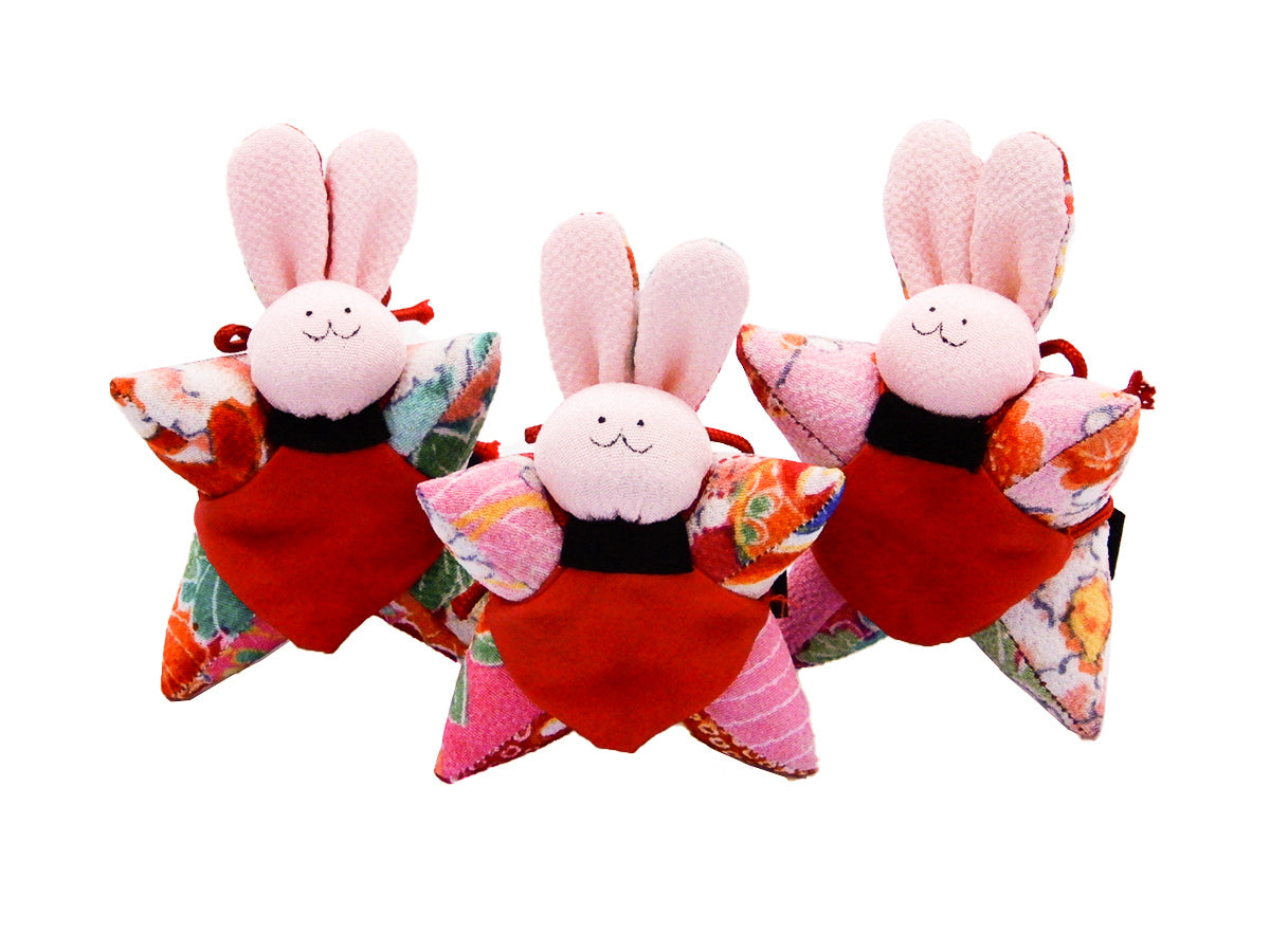 うぼぼ 人形・古布柄 小(目あき)