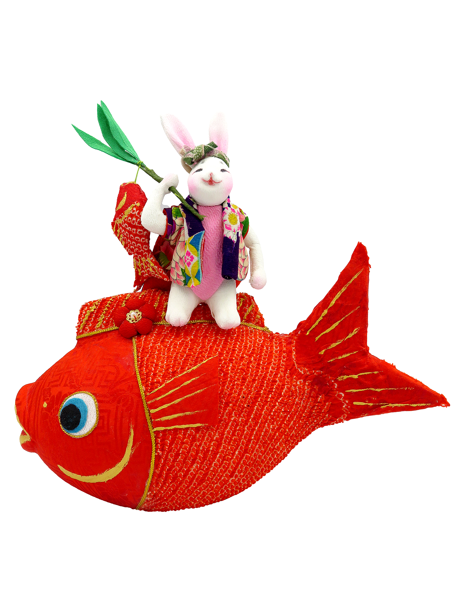 めでたいに乗ったうさぎ