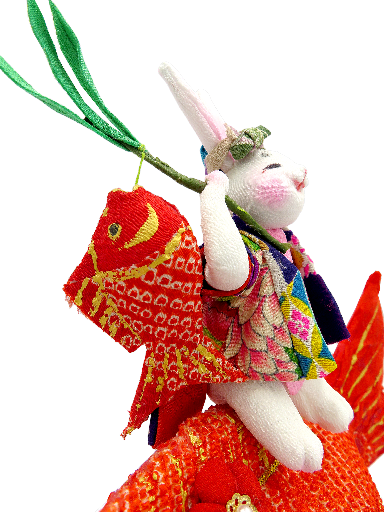 めでたいに乗ったうさぎ