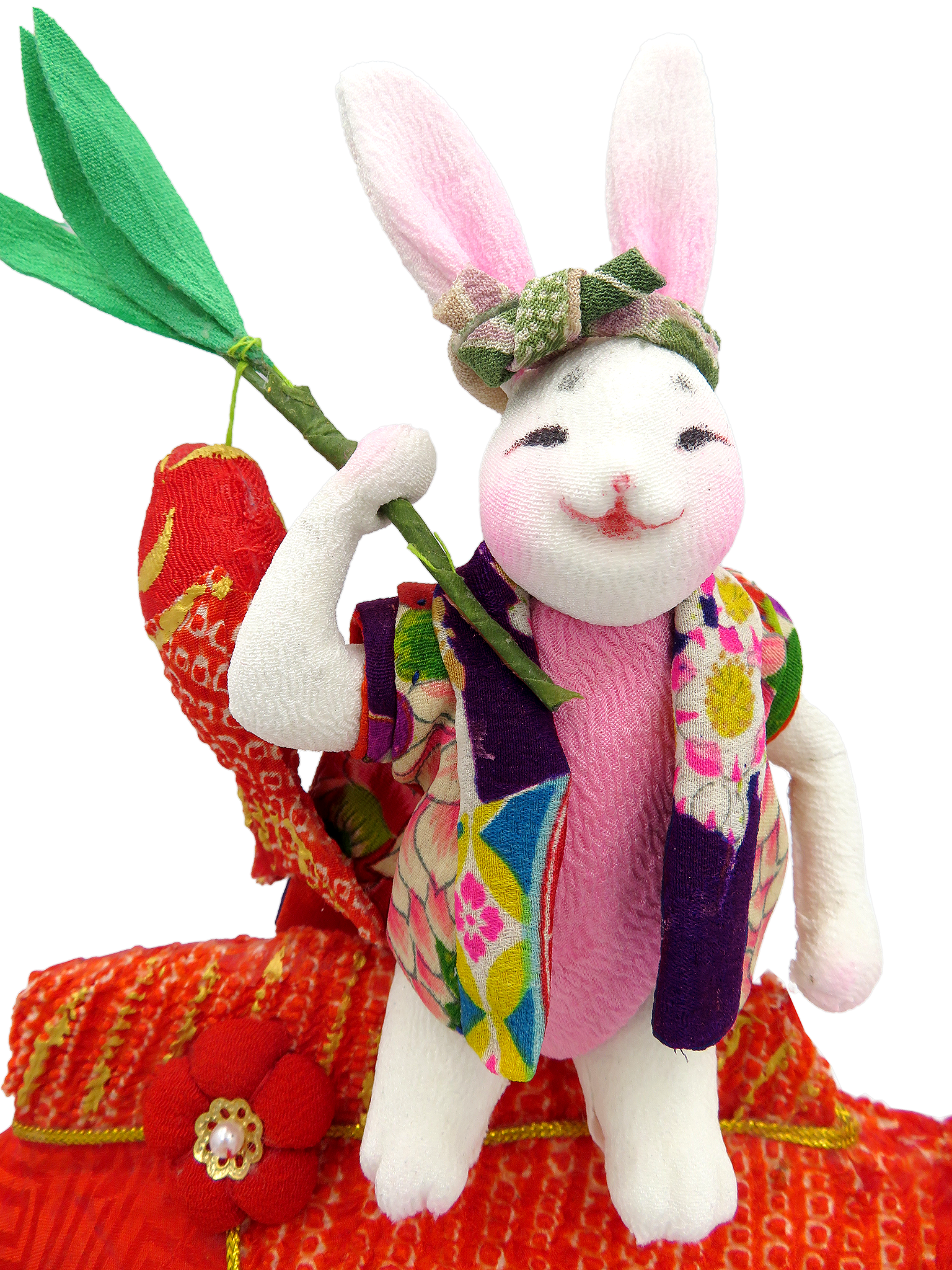 めでたいに乗ったうさぎ