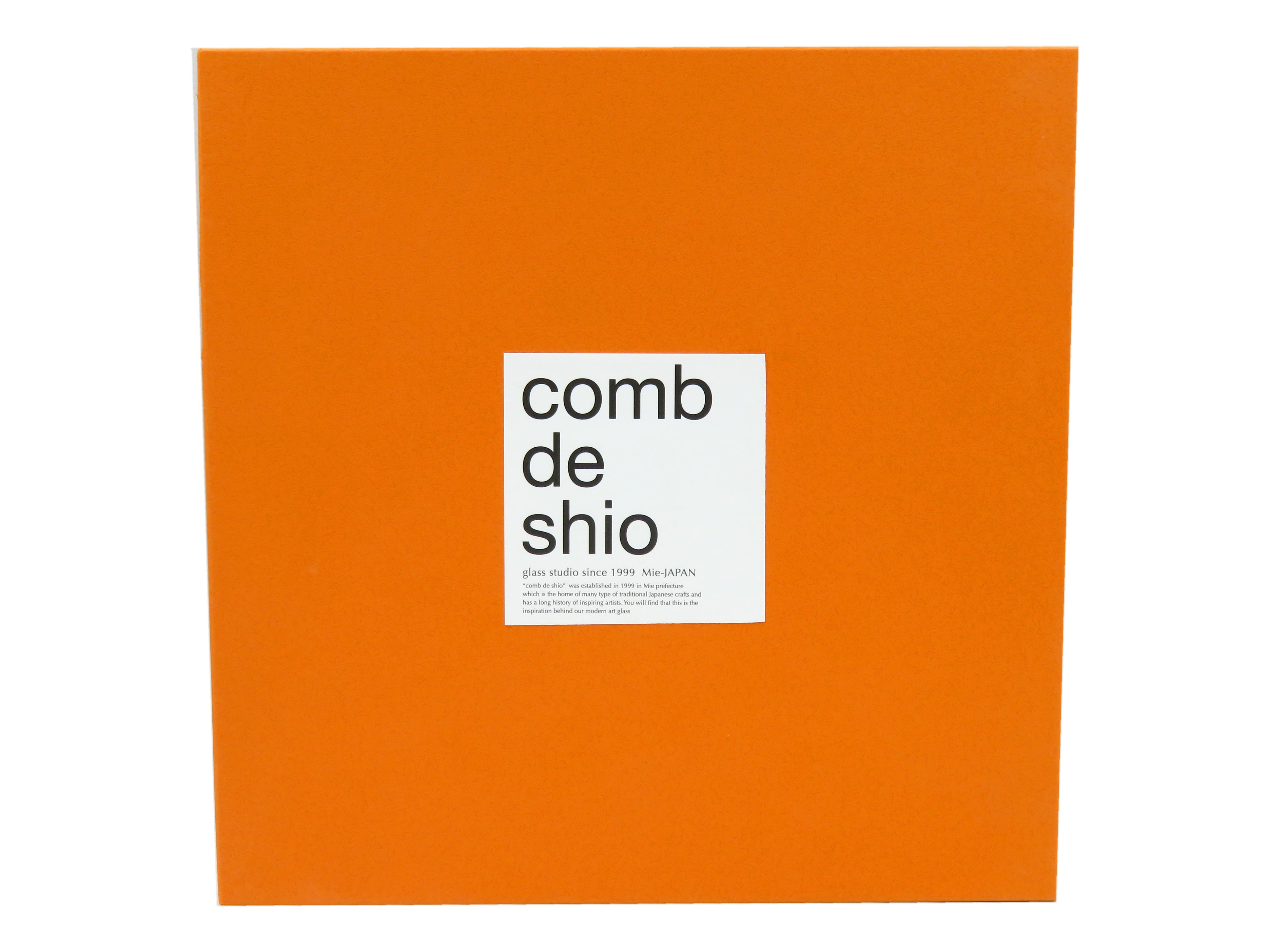 ーcomb de shioー ガラスアート時計「海のある街」