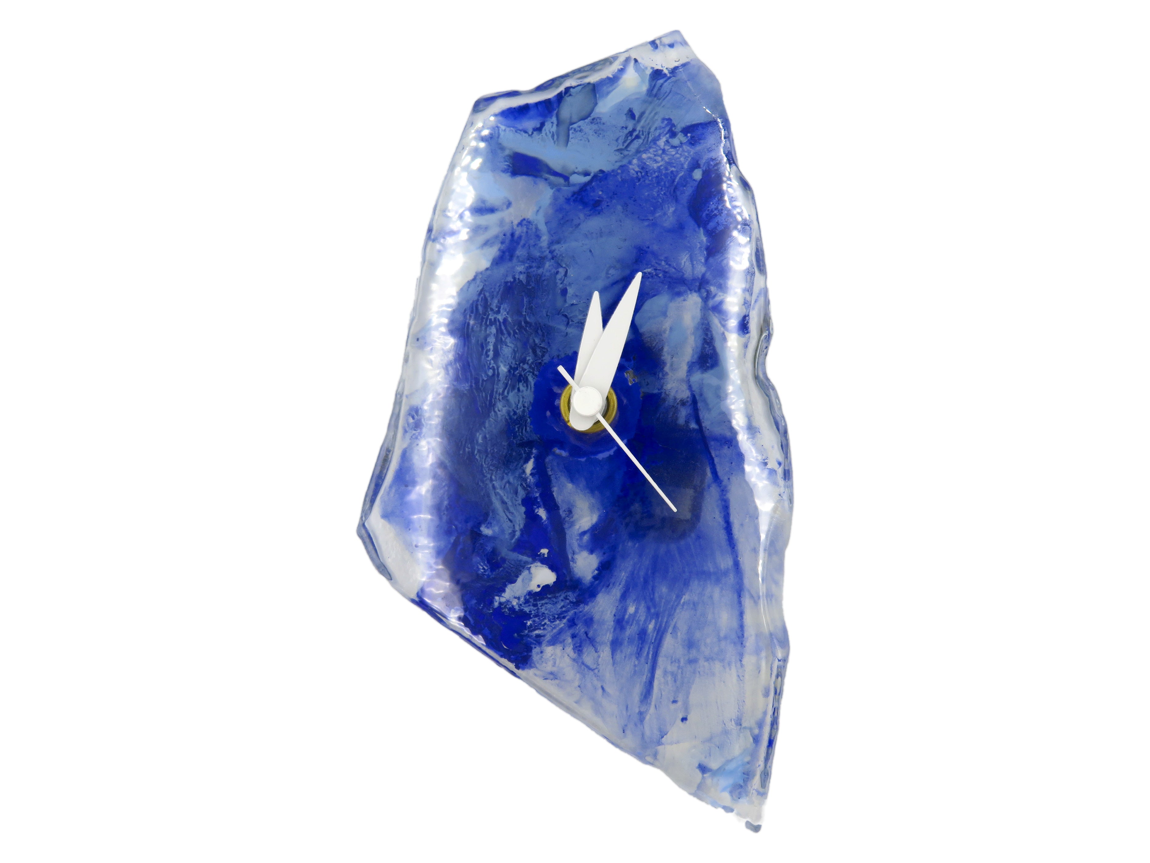 ーcomb de shioー ガラスアート時計「紫陽花の時」