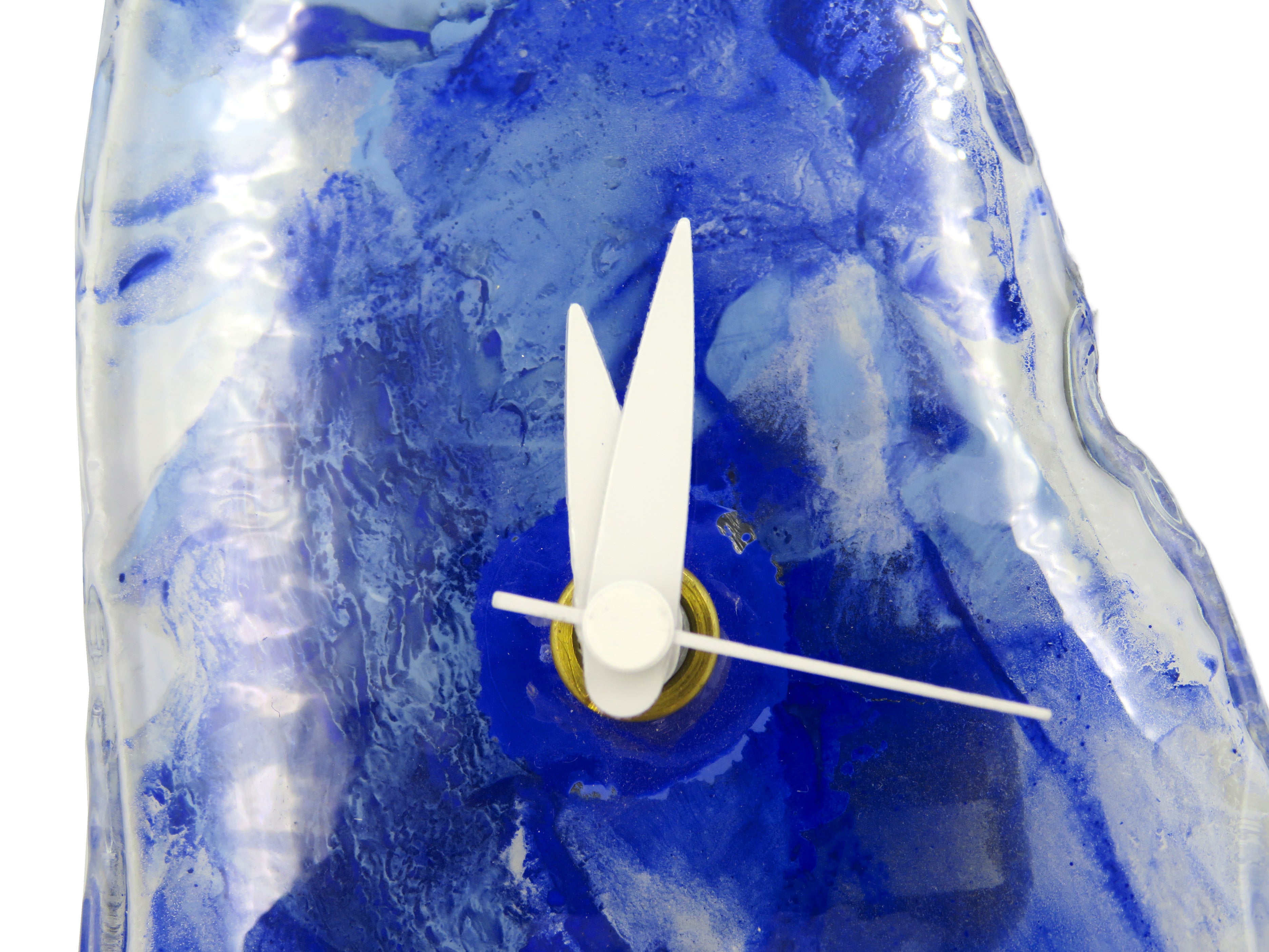 ーcomb de shioー ガラスアート時計「紫陽花の時」