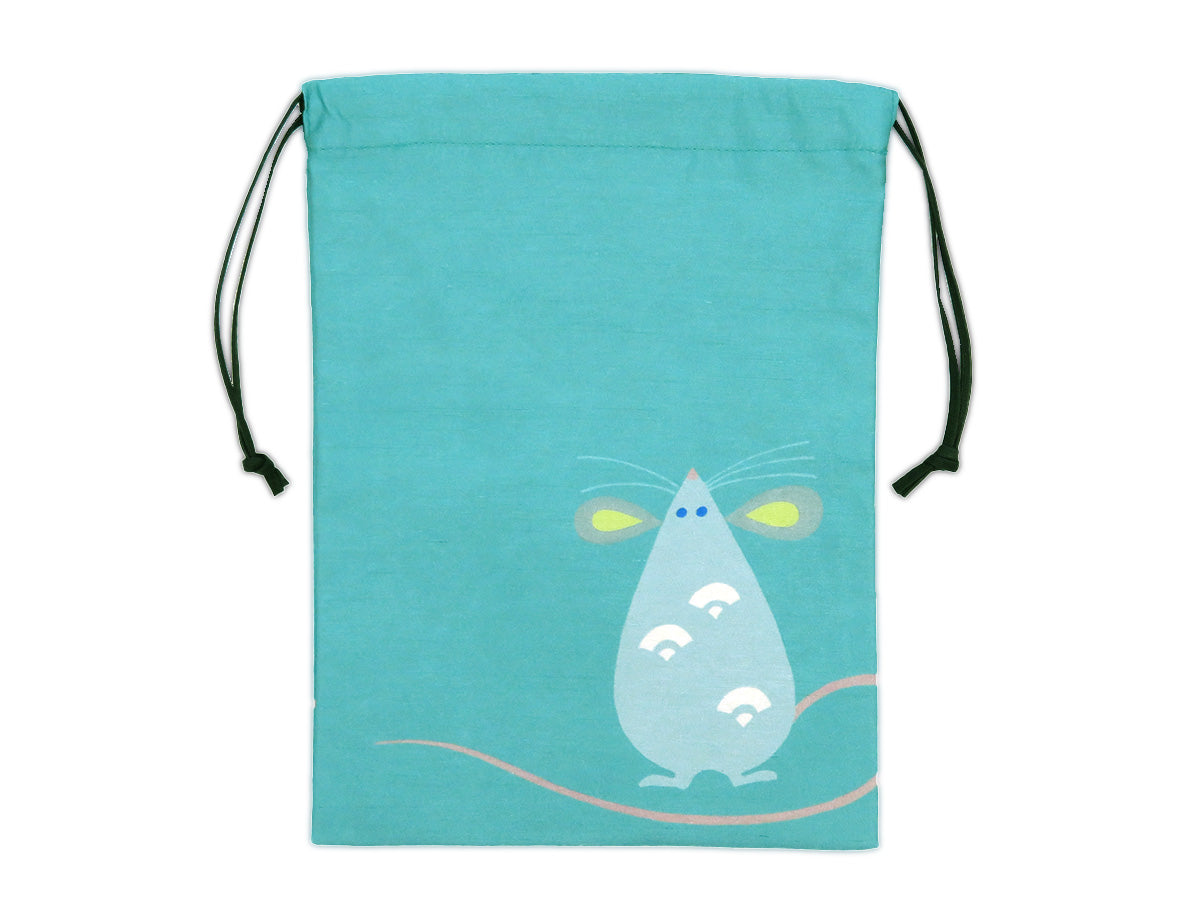 E TO ASOBI 巾着:ねずみ