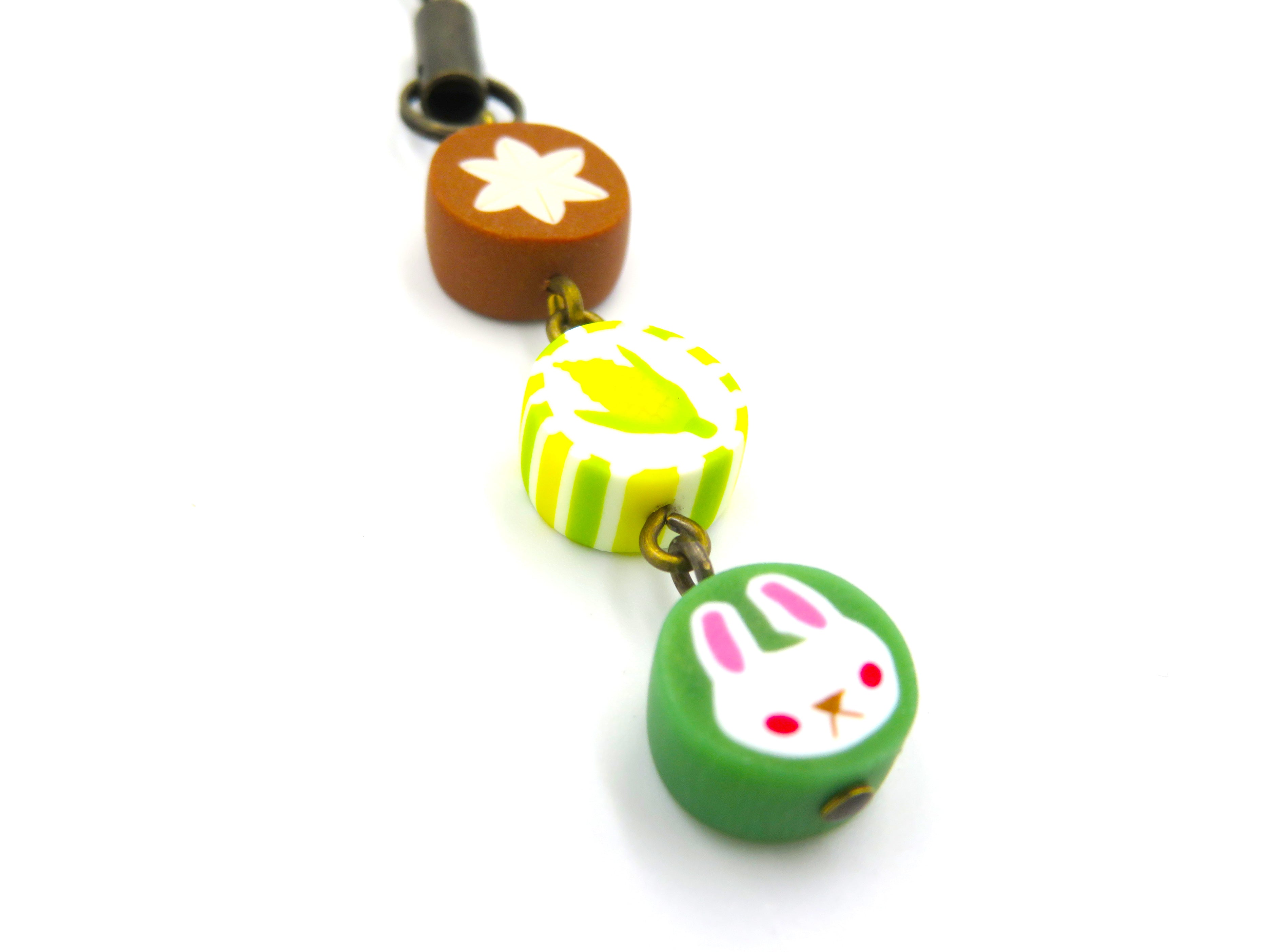 ベニリンゴ 3連ストラップ(緑:A)