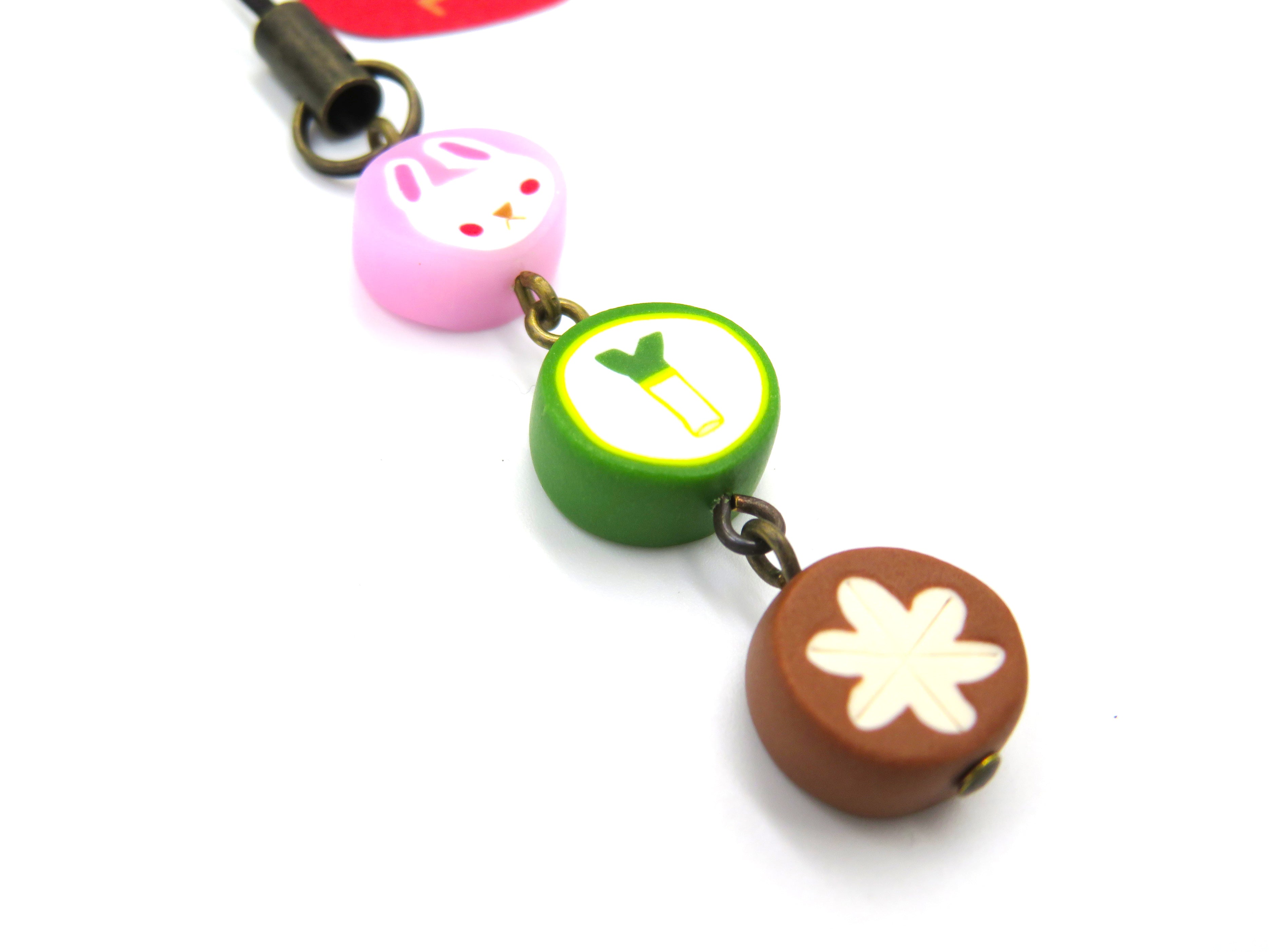 ベニリンゴ 3連ストラップ(ピンク:A)