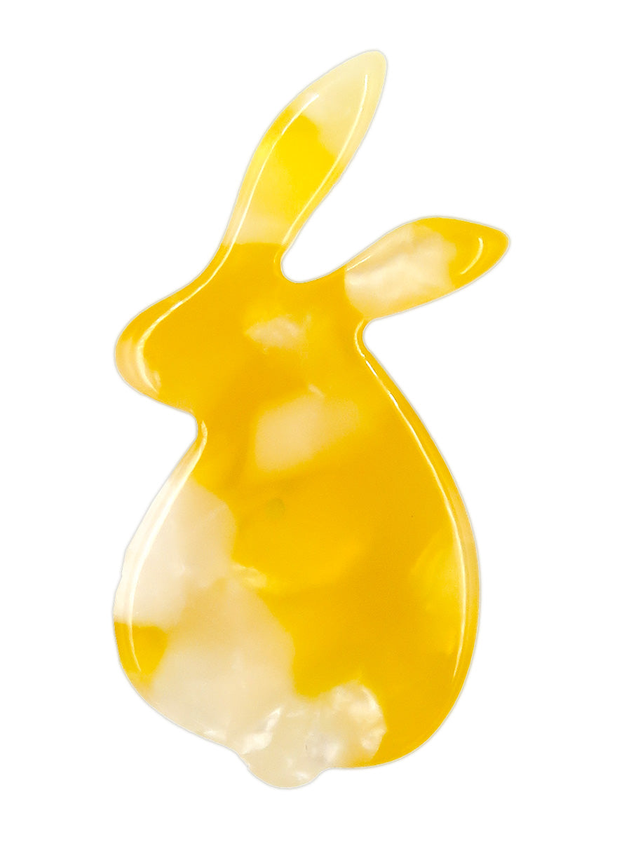 --高山うさぎ舎オリジナル--うさぎブローチ(O)