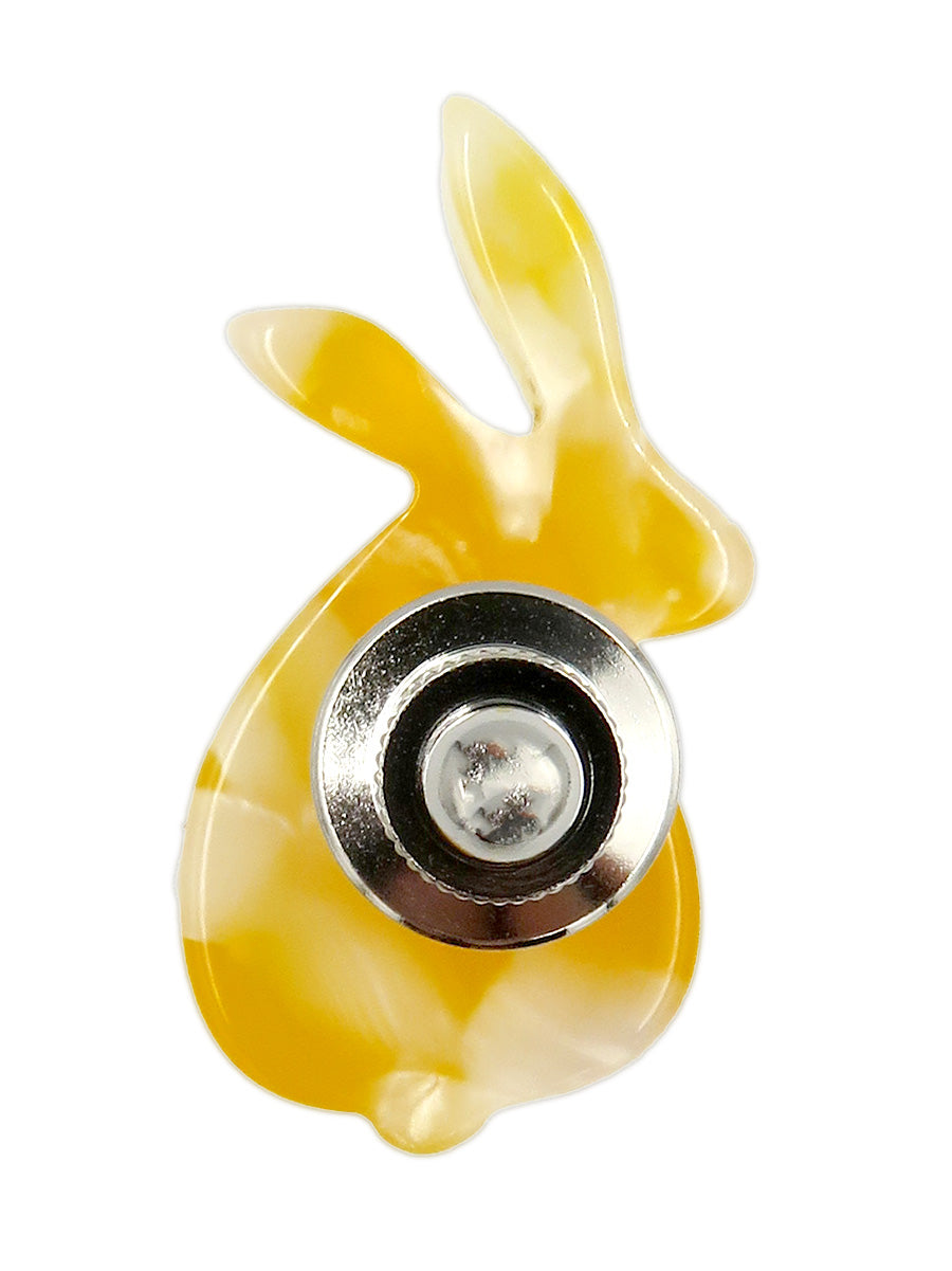 --高山うさぎ舎オリジナル--うさぎブローチ(O)