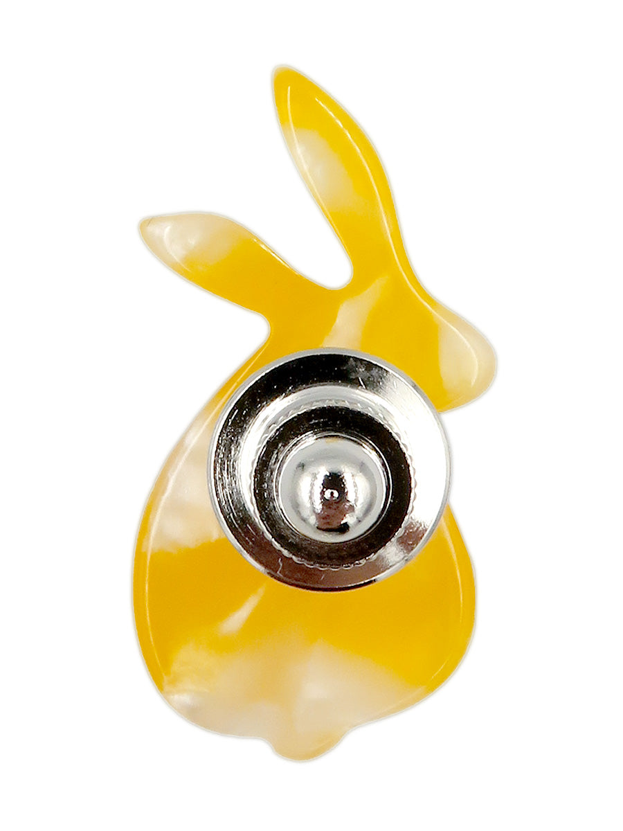 --高山うさぎ舎オリジナル--うさぎブローチ(Q)