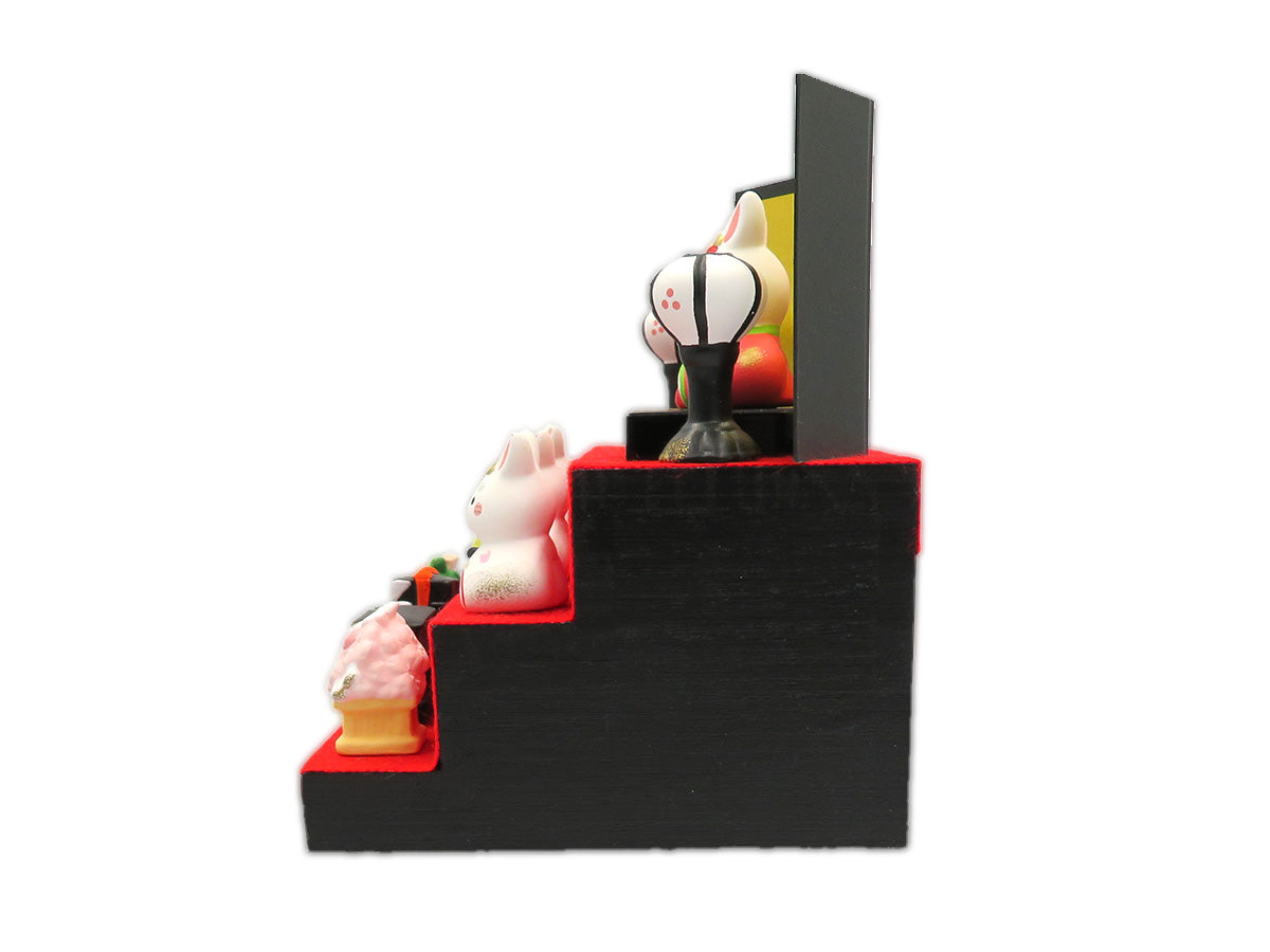 2606 錦彩うさぎ雛(三段飾り)