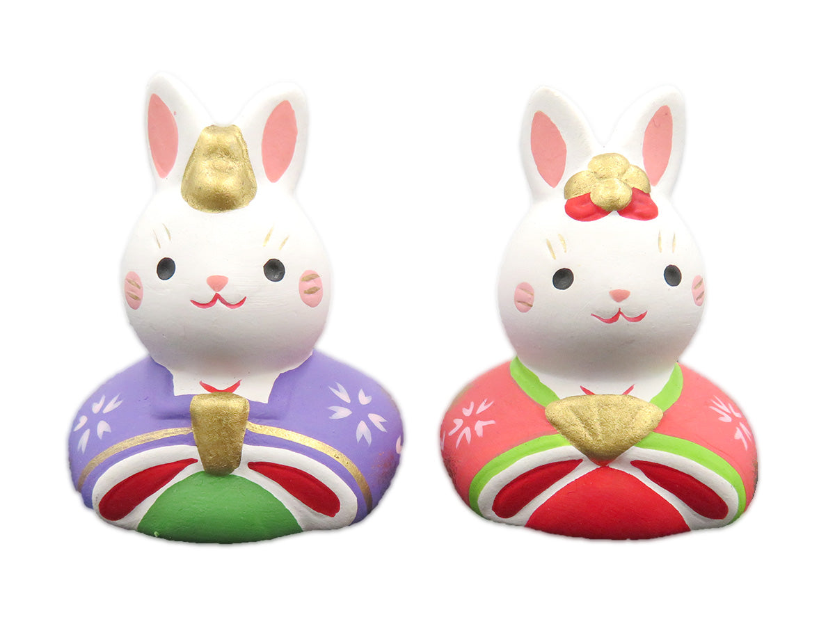 2606 錦彩うさぎ雛(三段飾り)