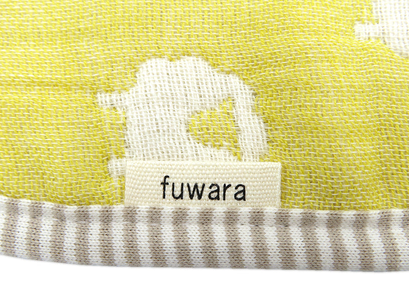 【日本製】--fuwara--6重織ガーゼハンカチ(単色)：ヒツジ
