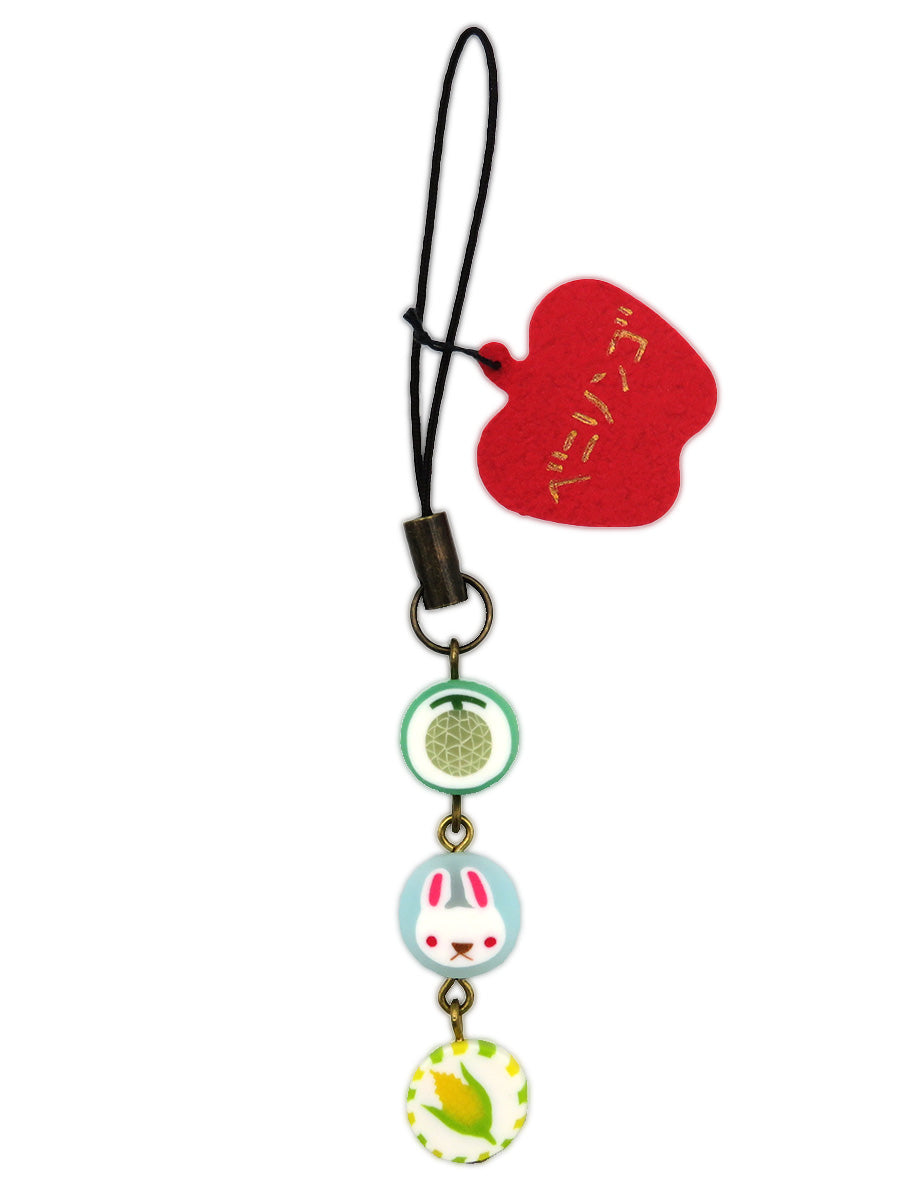 ベニリンゴ 3連ストラップ(水色:D)