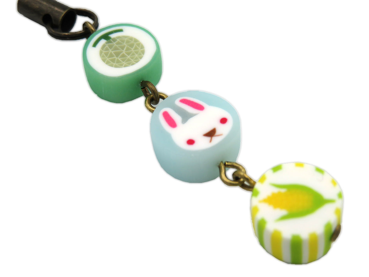 ベニリンゴ 3連ストラップ(水色:D)