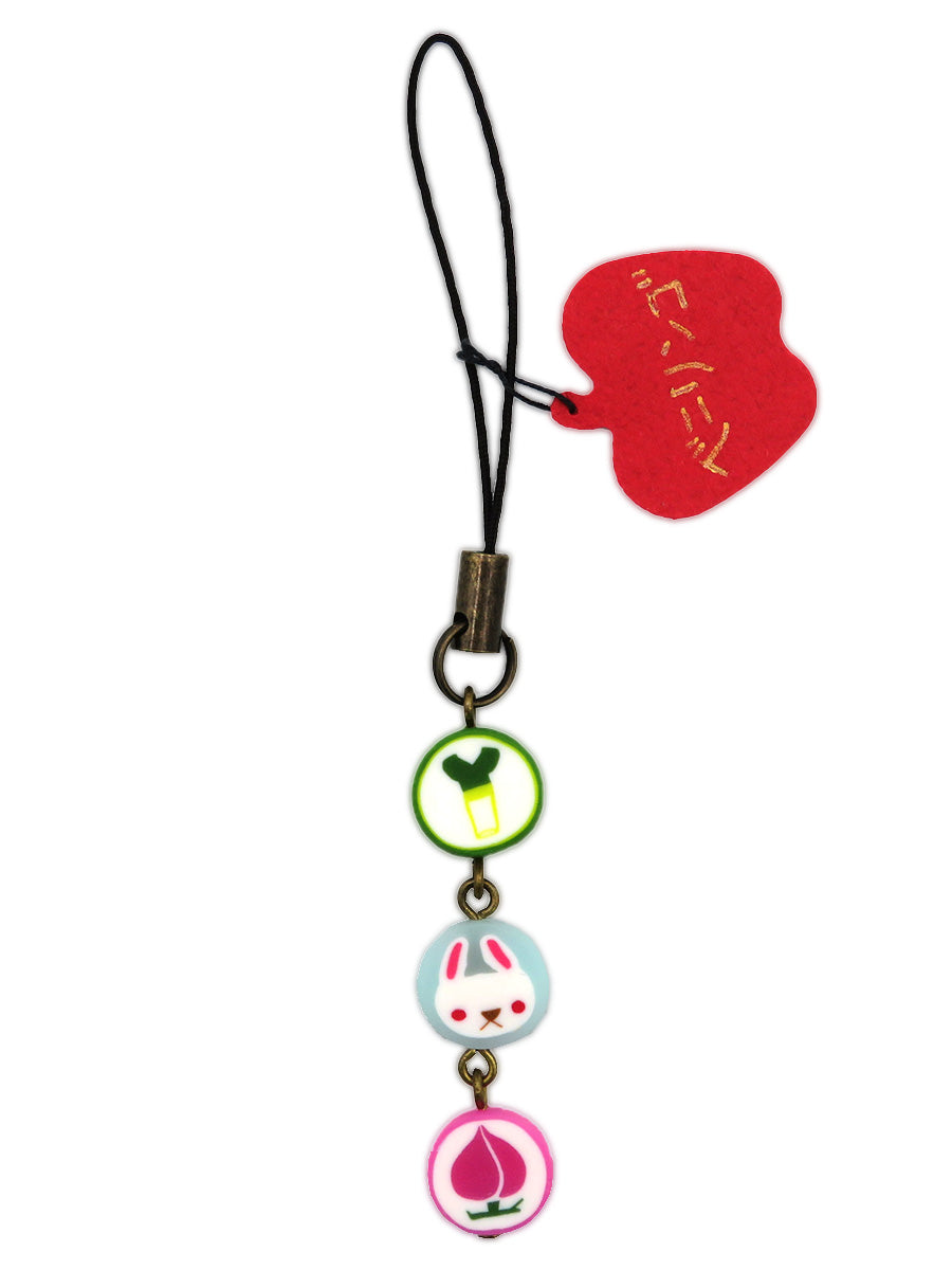 ベニリンゴ 3連ストラップ(水色:C)