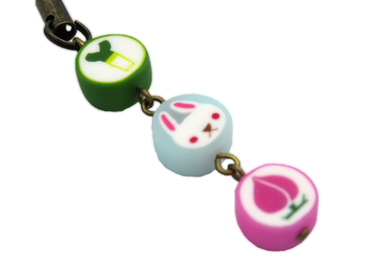 ベニリンゴ 3連ストラップ(水色:C)